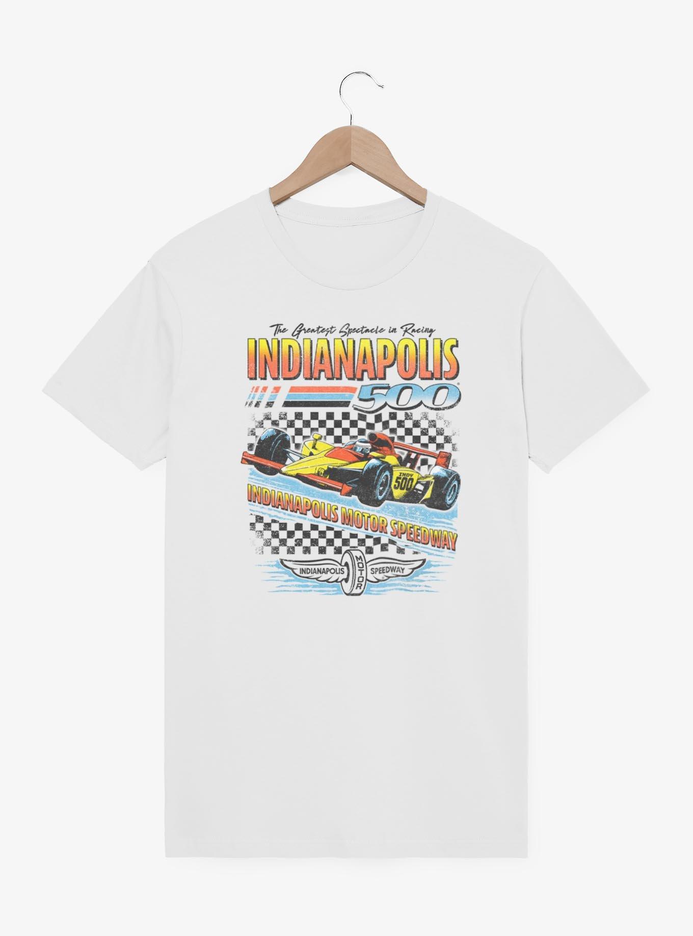 Indianapolis 500 Race Checker T-Shirt, WHITE, hi-res