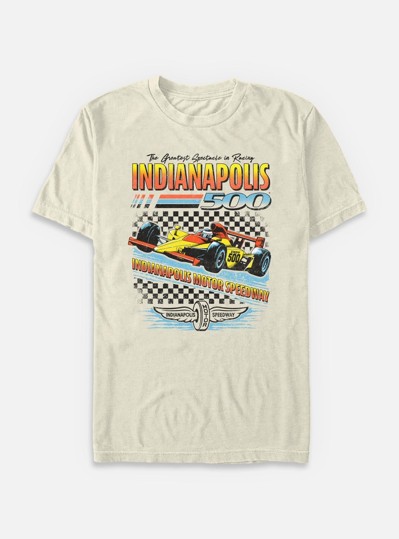 Indianapolis 500 Race Checker Garment Dye T-Shirt, IVORY, hi-res