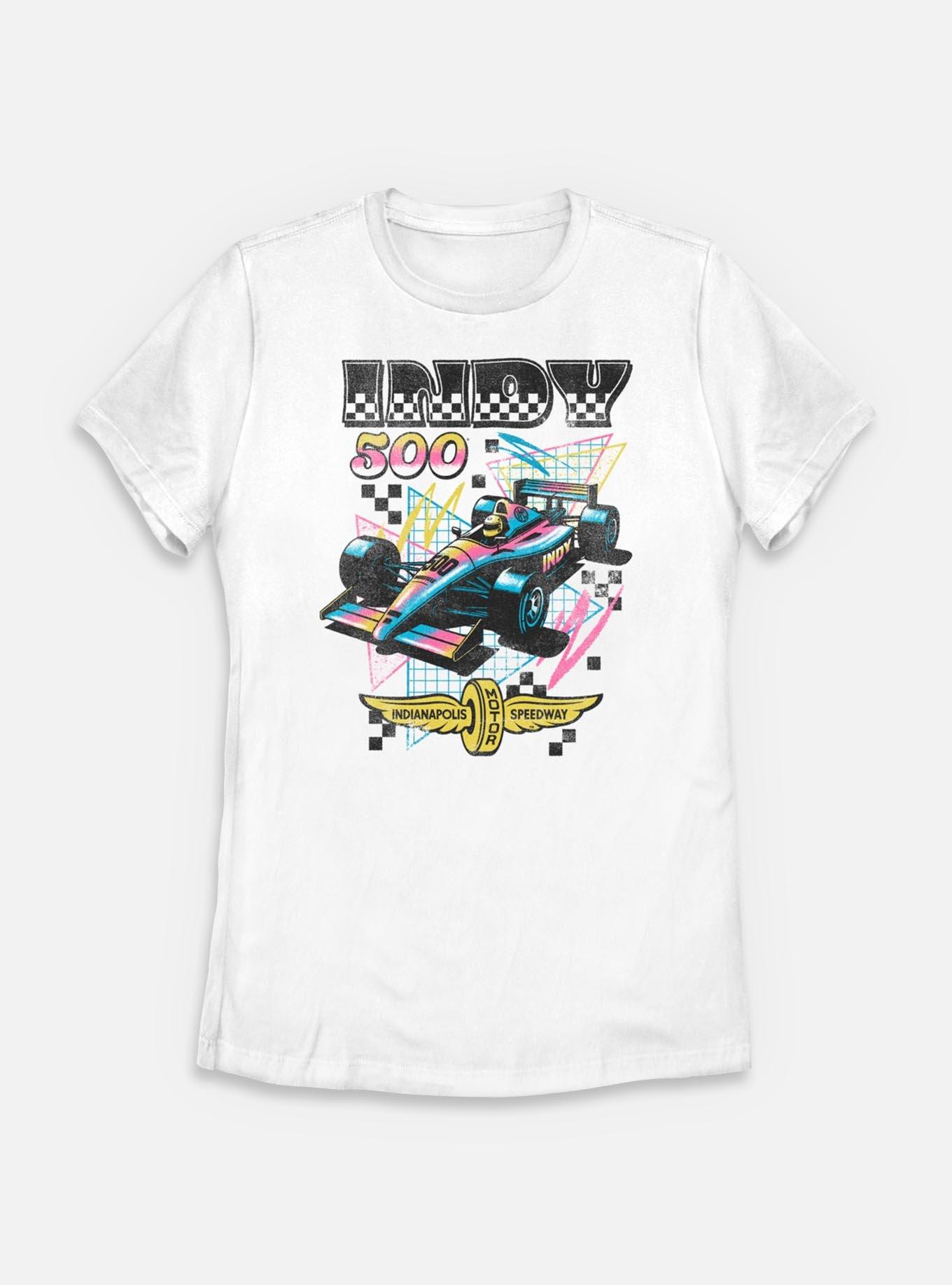 Indianapolis 500 90's Vibe Womens T-Shirt, WHITE, hi-res view 1