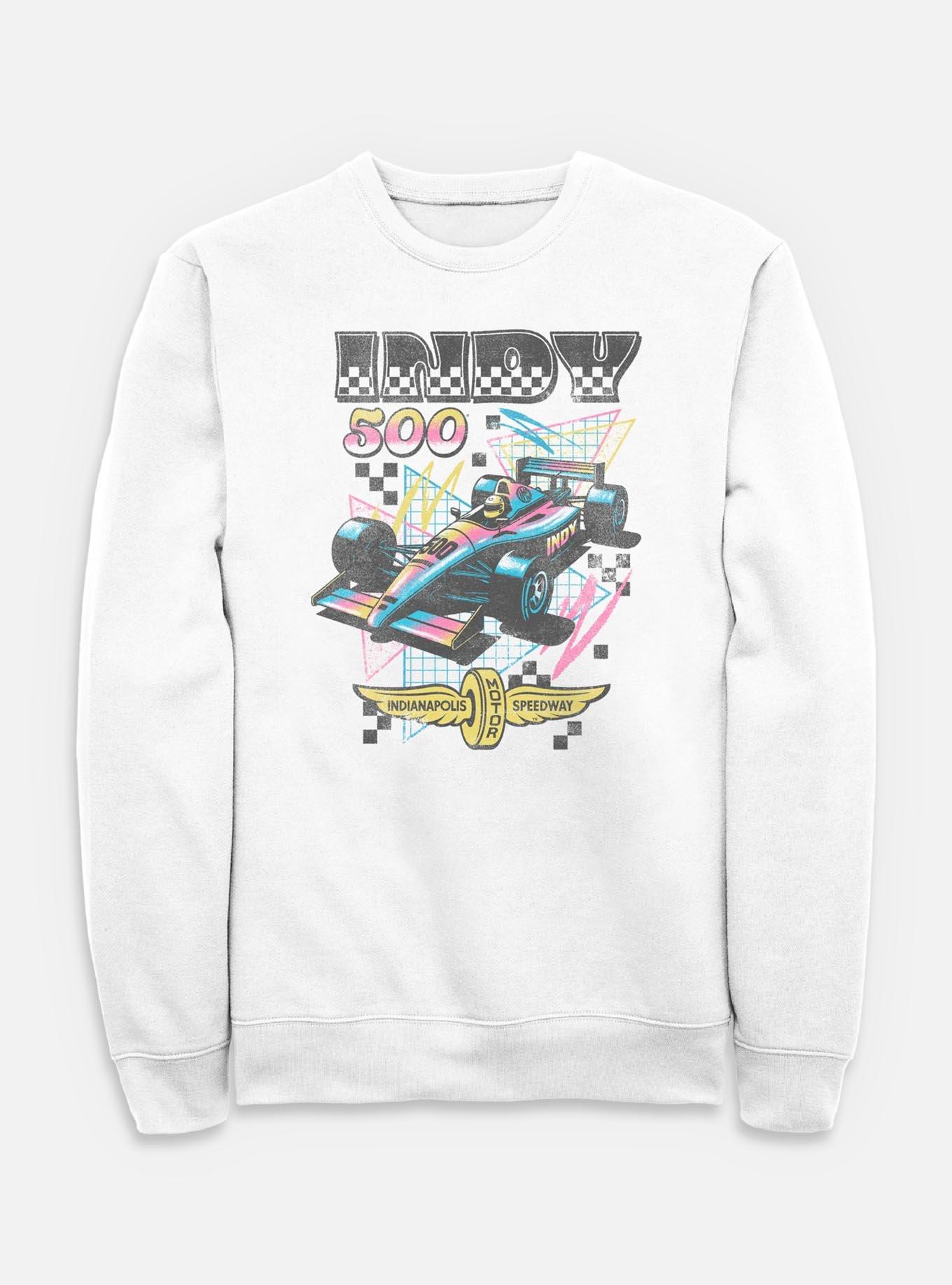 Indianapolis 500 90's Vibe Sweatshirt, WHITE, hi-res