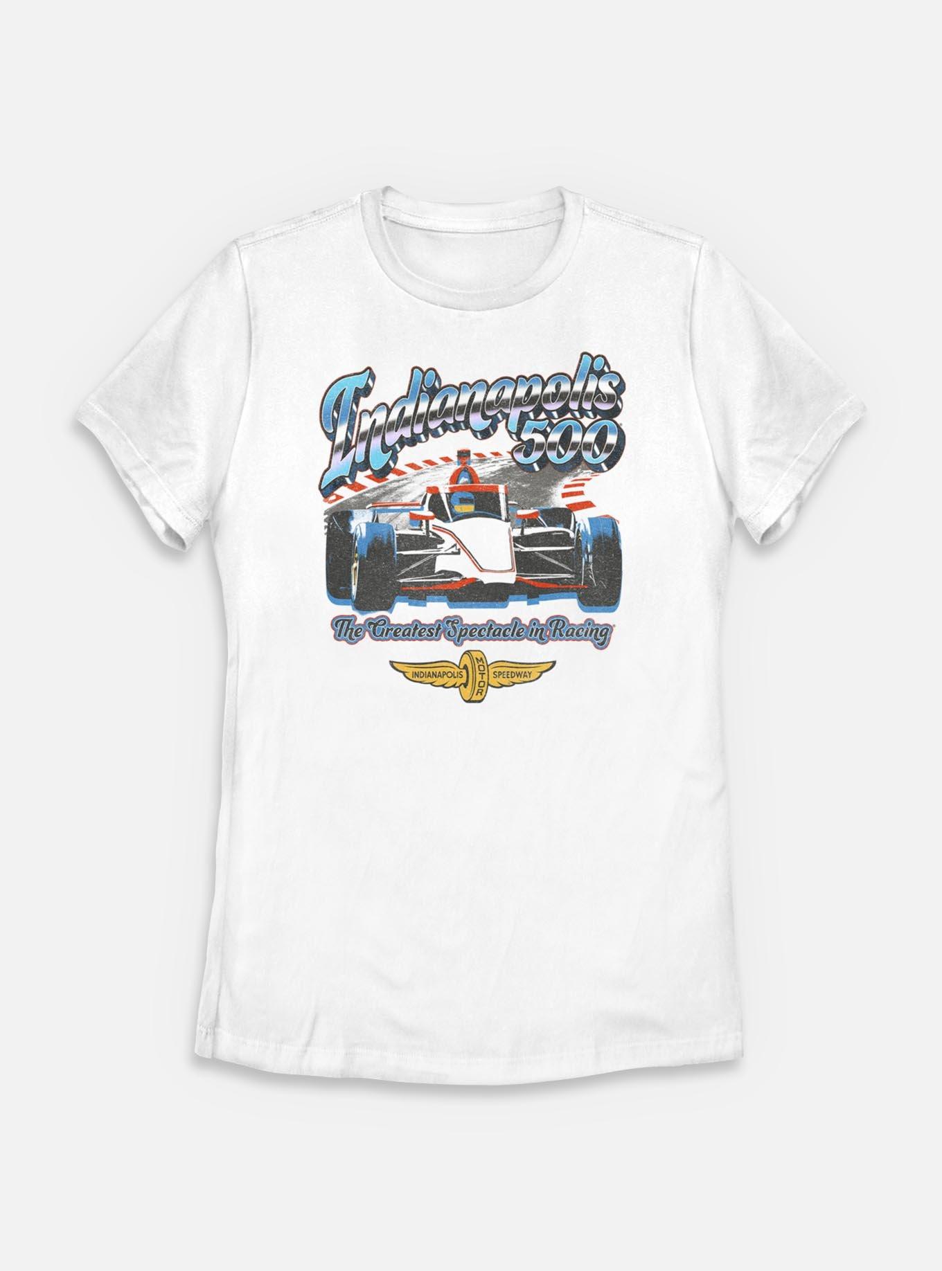 Indianapolis 500 Chrome Womens T-Shirt, WHITE, hi-res