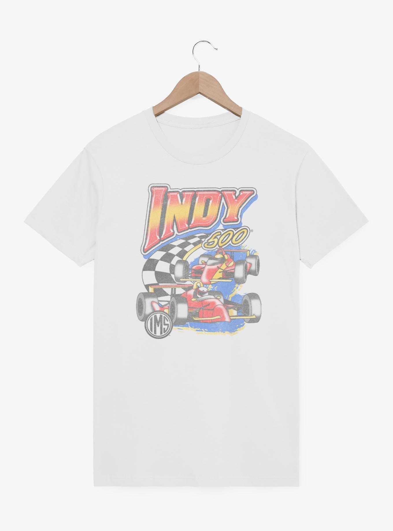Indianapolis 500 Vinatge Racing T-Shirt, WHITE, hi-res
