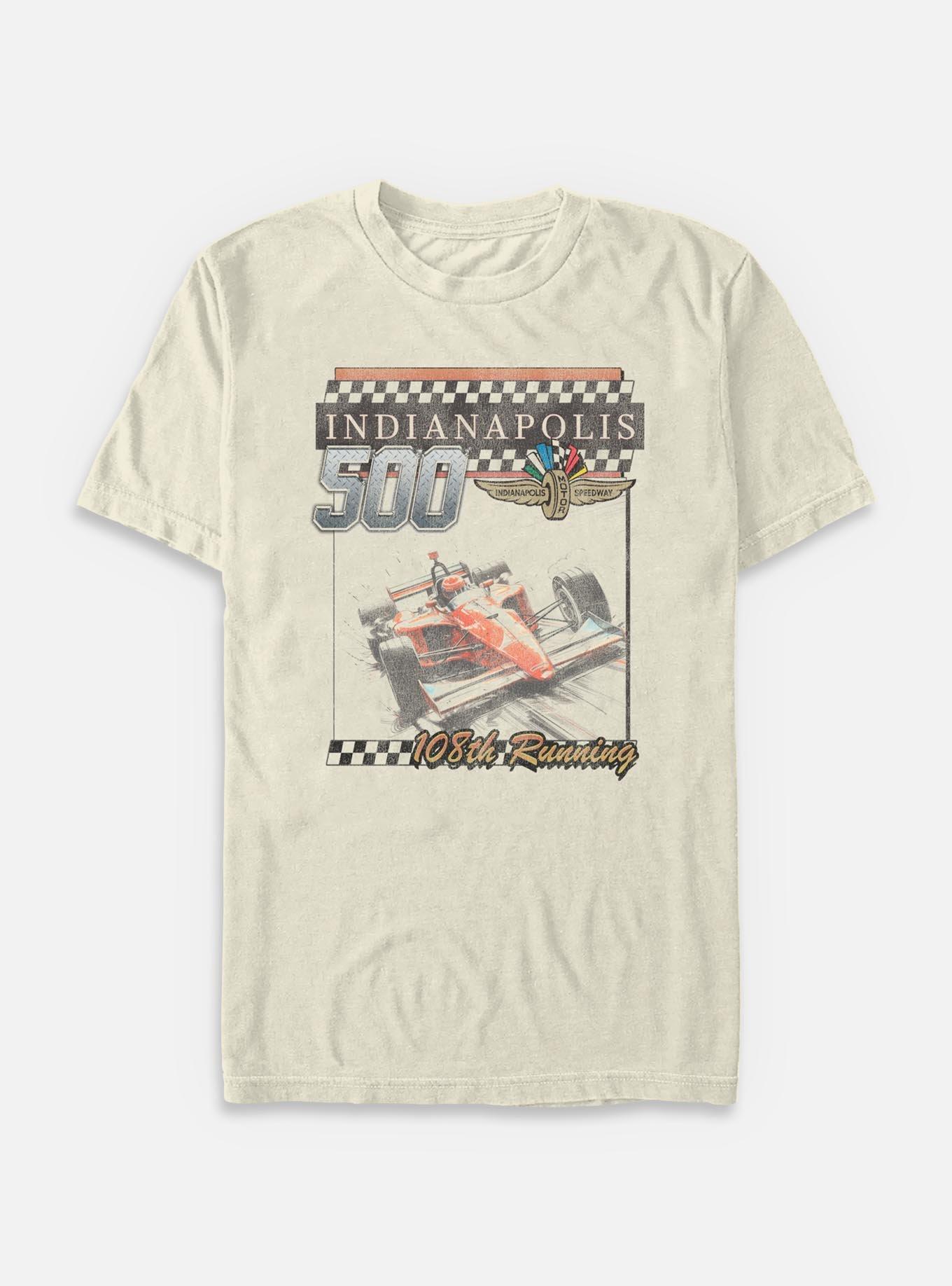 Indianapolis 500 108Th Running Garment Dye T-Shirt, IVORY, hi-res
