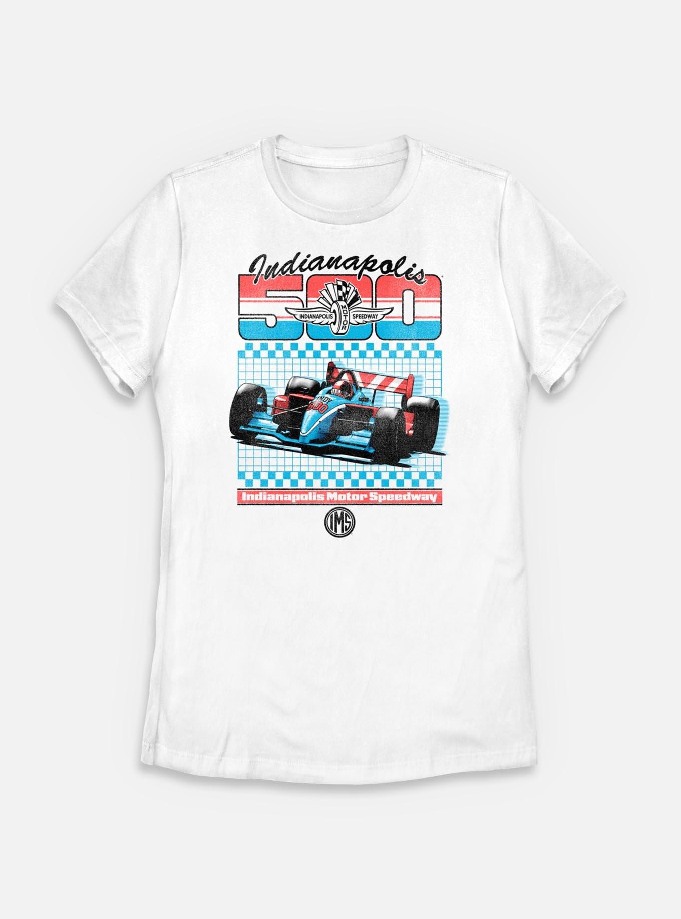Indianapolis 500 Retro Sport Womens T-Shirt, WHITE, hi-res