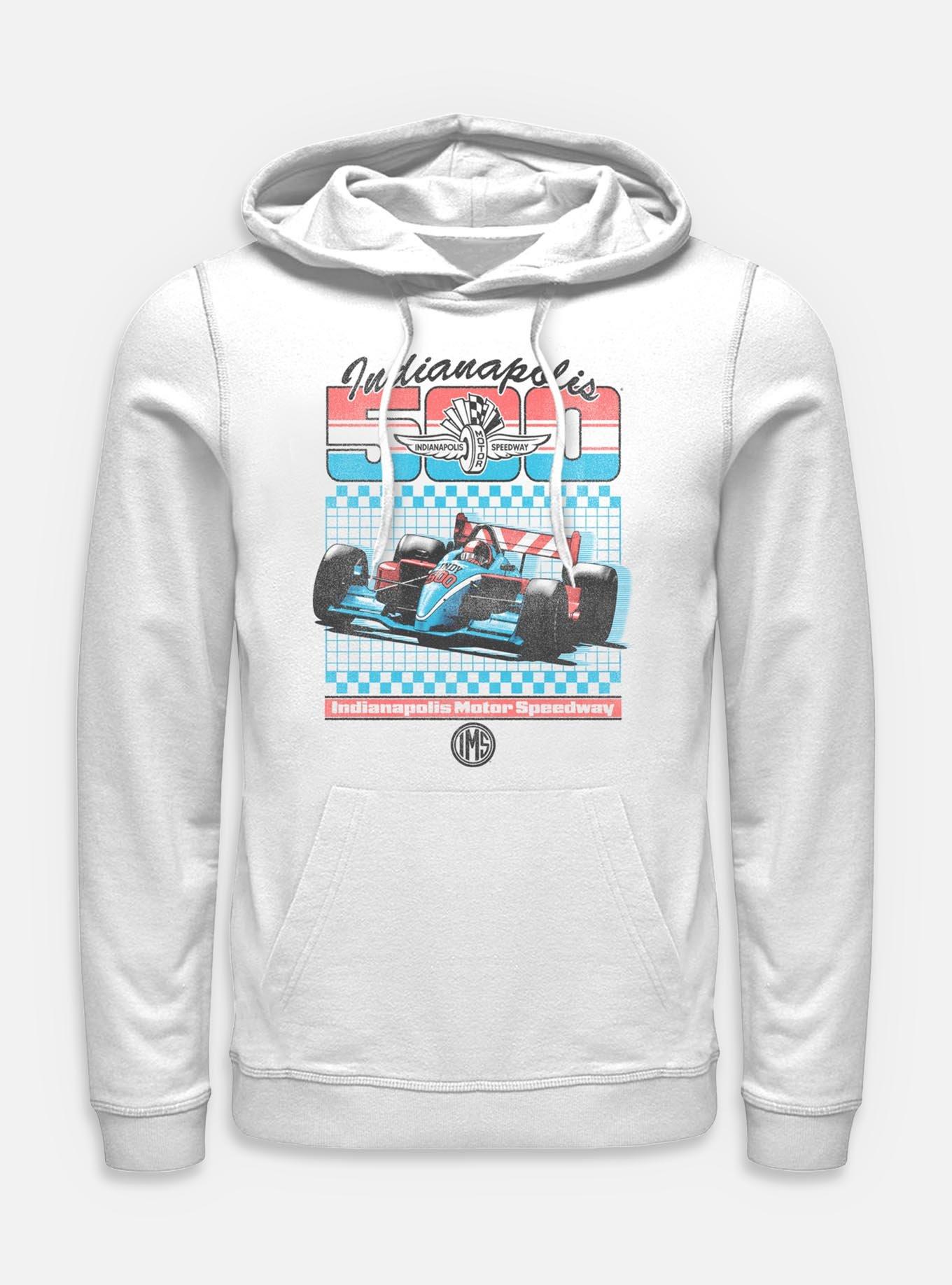 Indianapolis 500 Retro Sport Hoodie, WHITE, hi-res