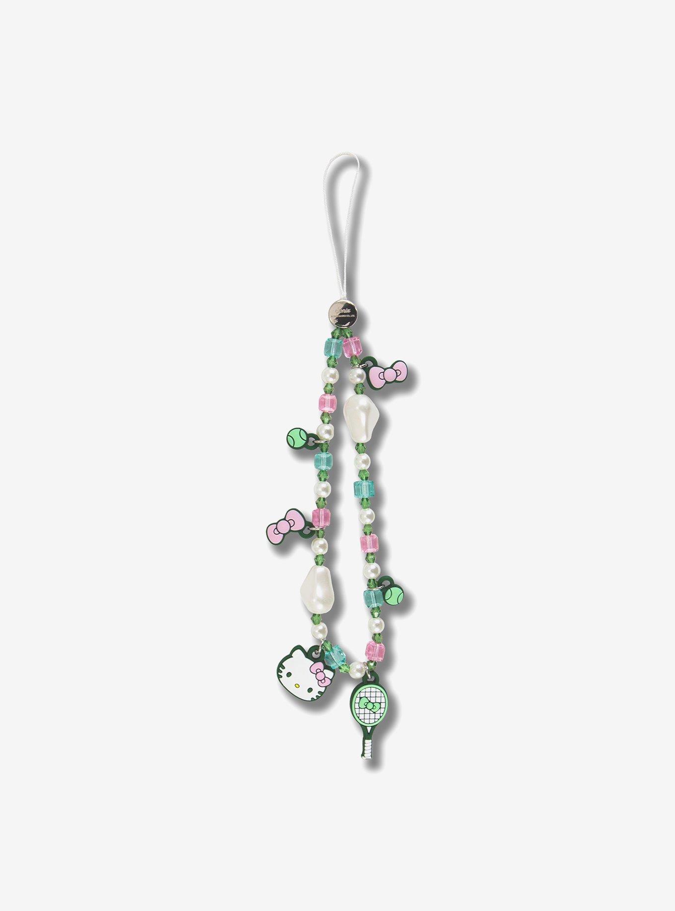 Hello Kitty Tennis x Sonix Beaded Wristlet Phone Charm, , hi-res