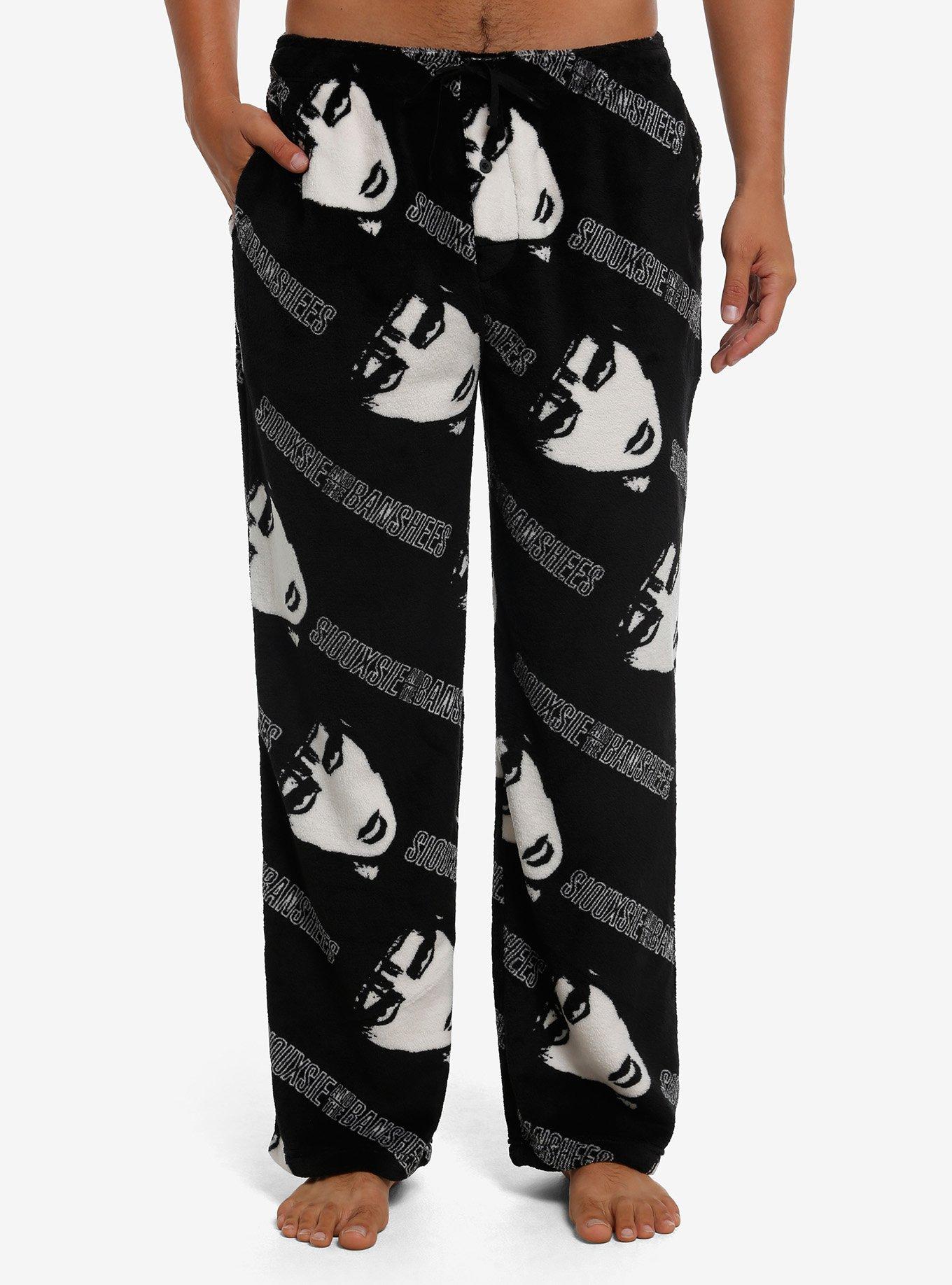 Siouxsie And The Banshees Allover Print Fuzzy Pajama Pants, , hi-res