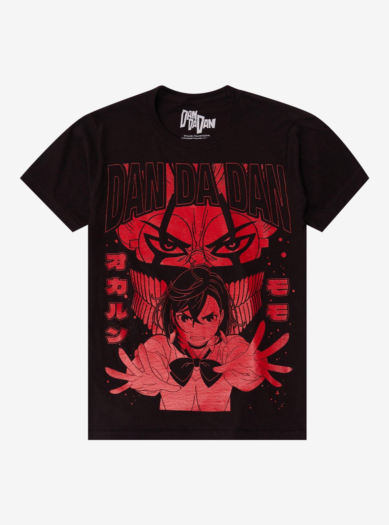 Dandadan Okarun & Momo Red Portrait T-Shirt, , hi-res