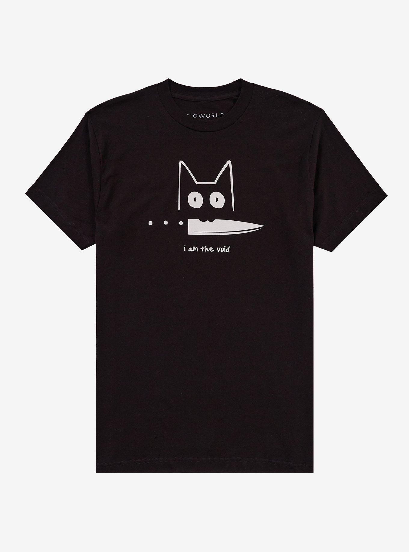 Cat Knife Void T-Shirt, BLACK, hi-res