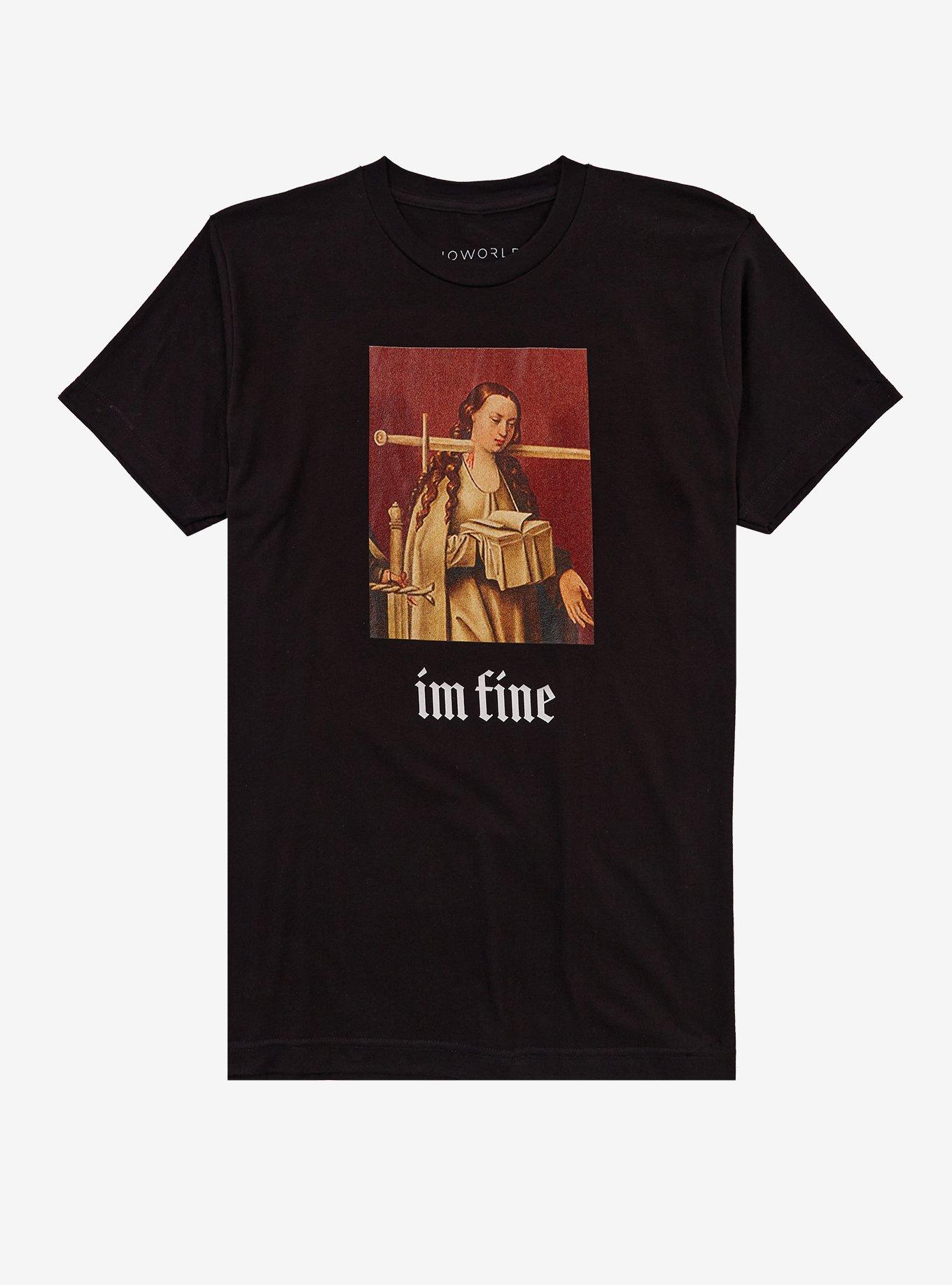 I'm Fine Portrait Painting T-Shirt, , hi-res