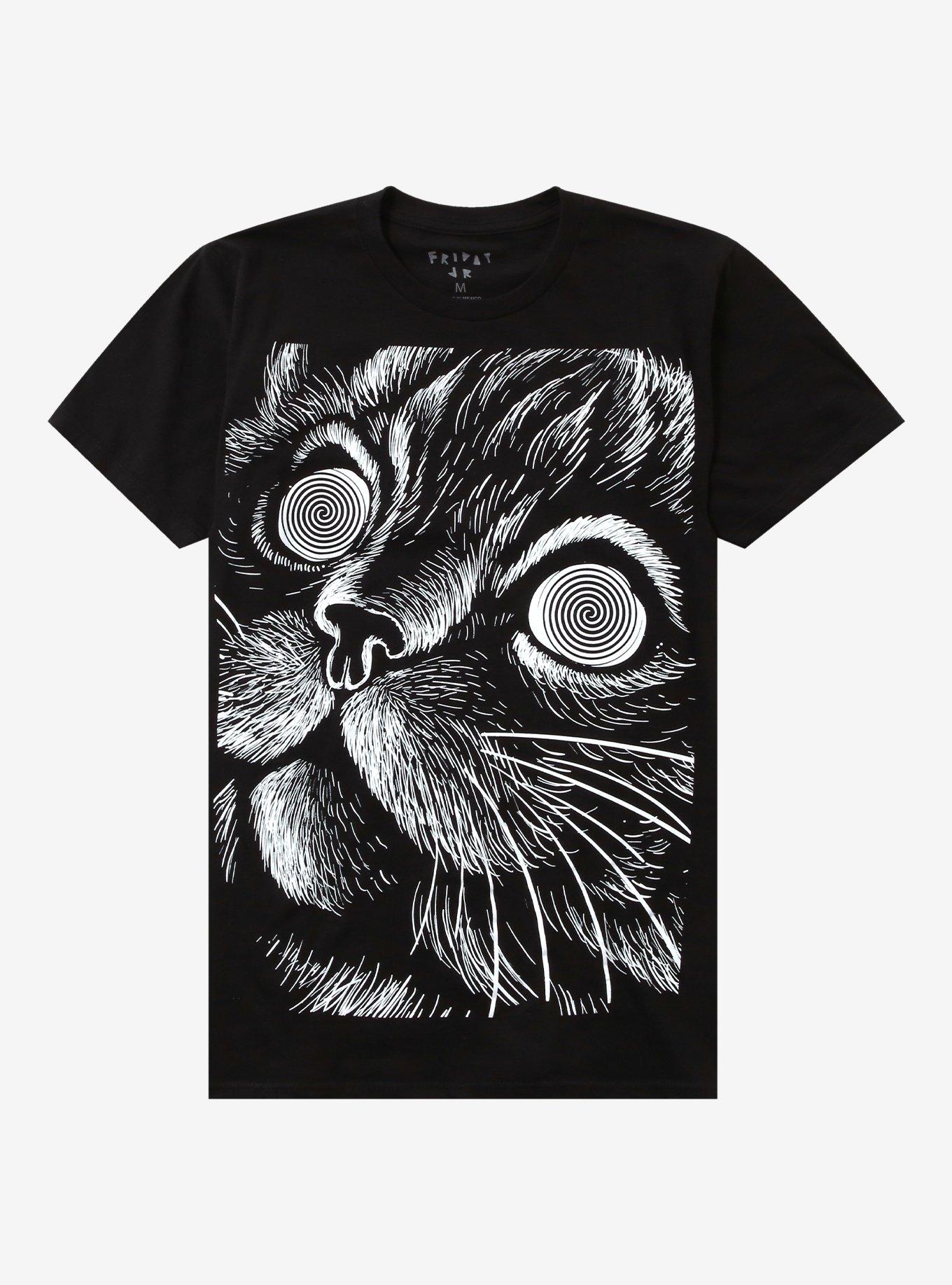 Spiral Cat Eyes Jumbo Print T-Shirt By Friday Jr., , hi-res