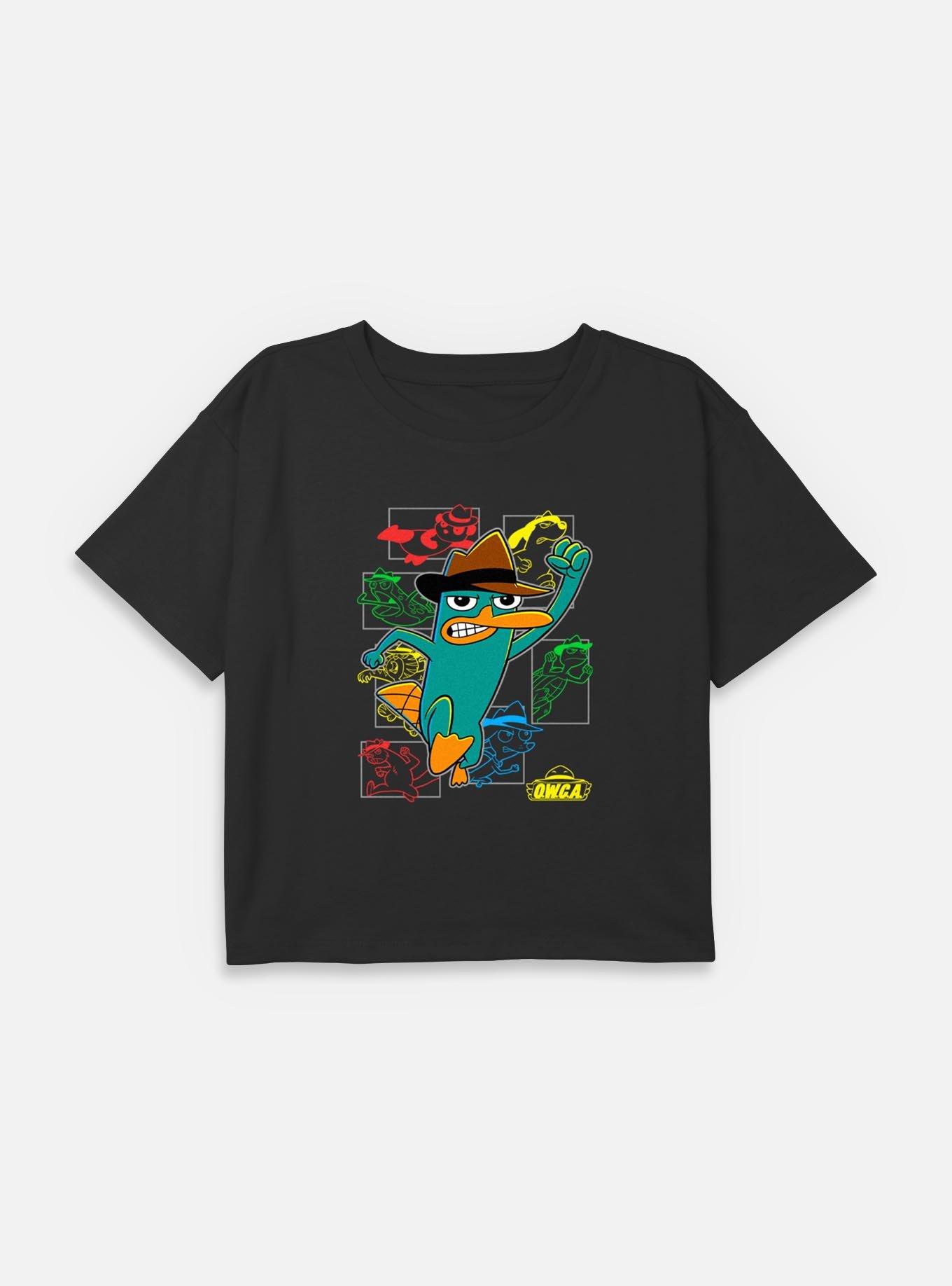 Disney Phineas and Ferb O.W.C.A Agent P Youth Girls Boxy T-Shirt, , hi-res