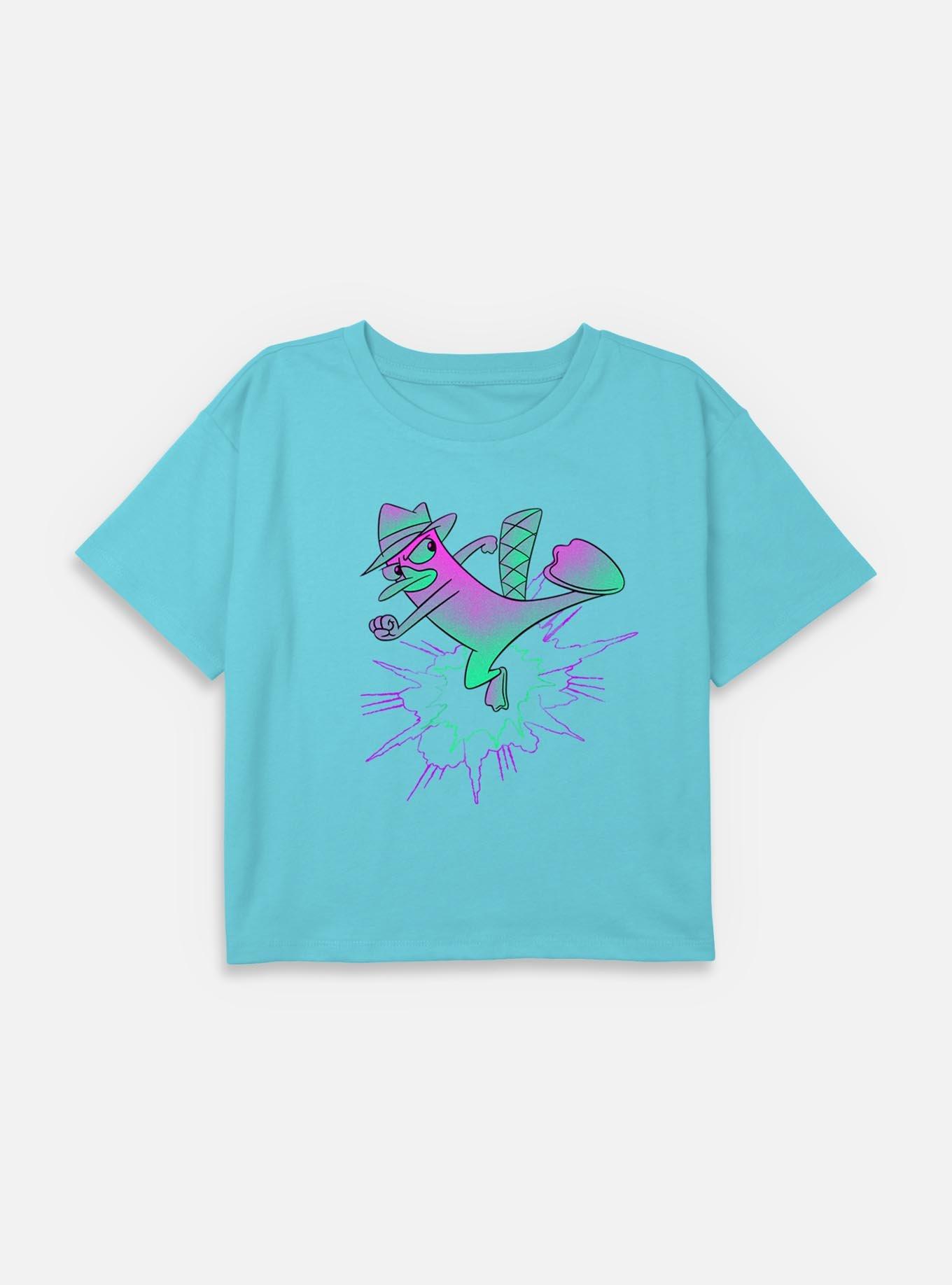 Disney Phineas and Ferb Agent P Kick Action Youth Girls Boxy T-Shirt, , hi-res