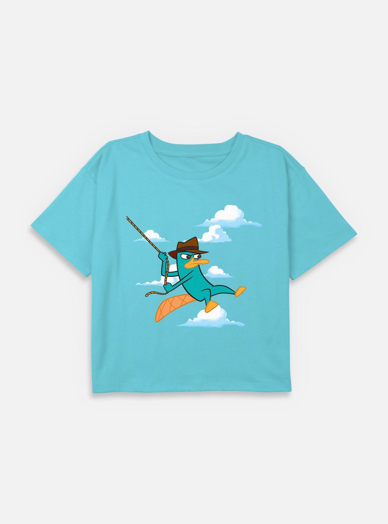 Disney Phineas and Ferb Agent P Swinging Into Action Youth Girls Boxy T-Shirt, , hi-res