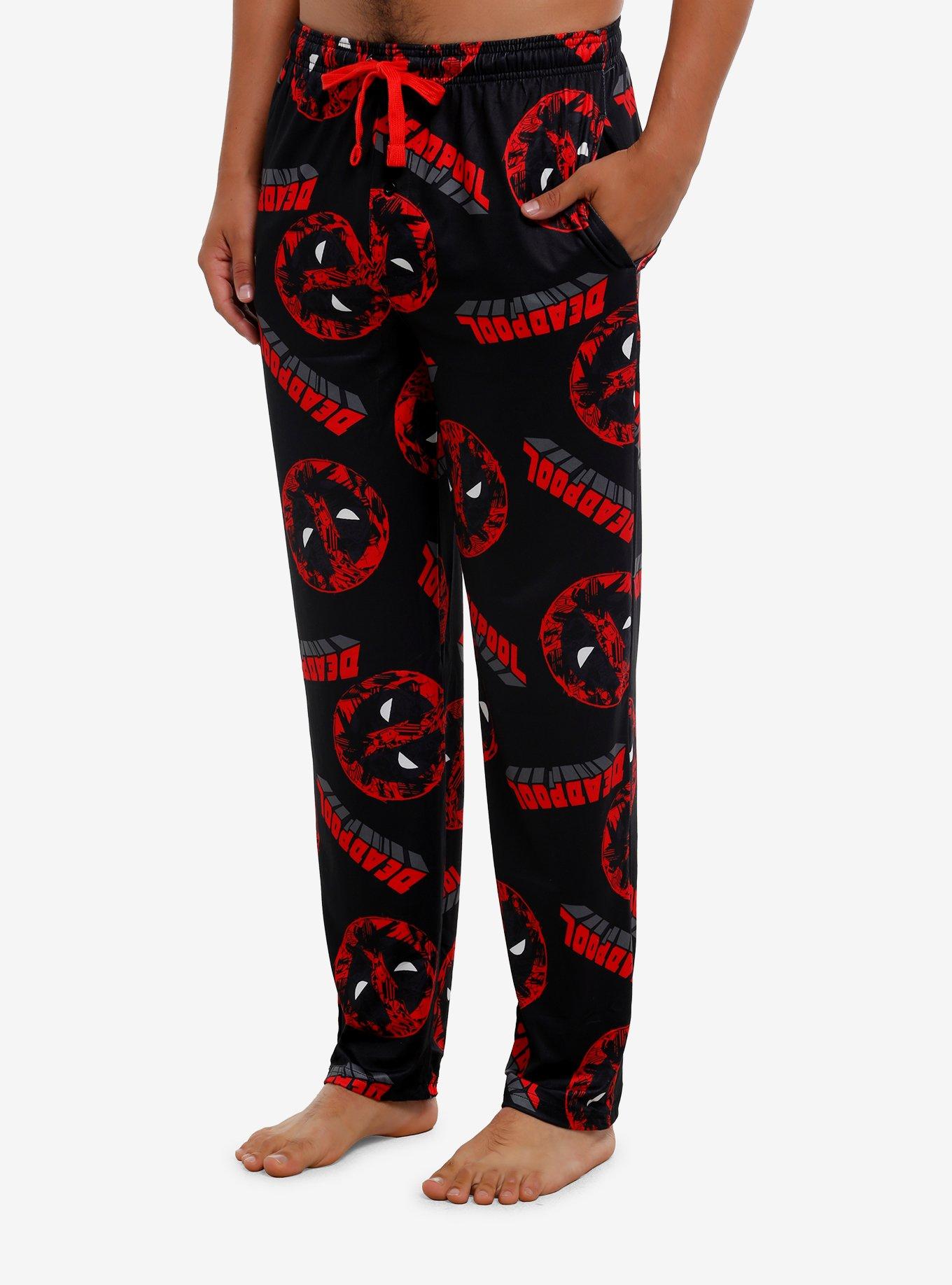 Marvel Deadpool Allover Print Pajama Pants, , hi-res