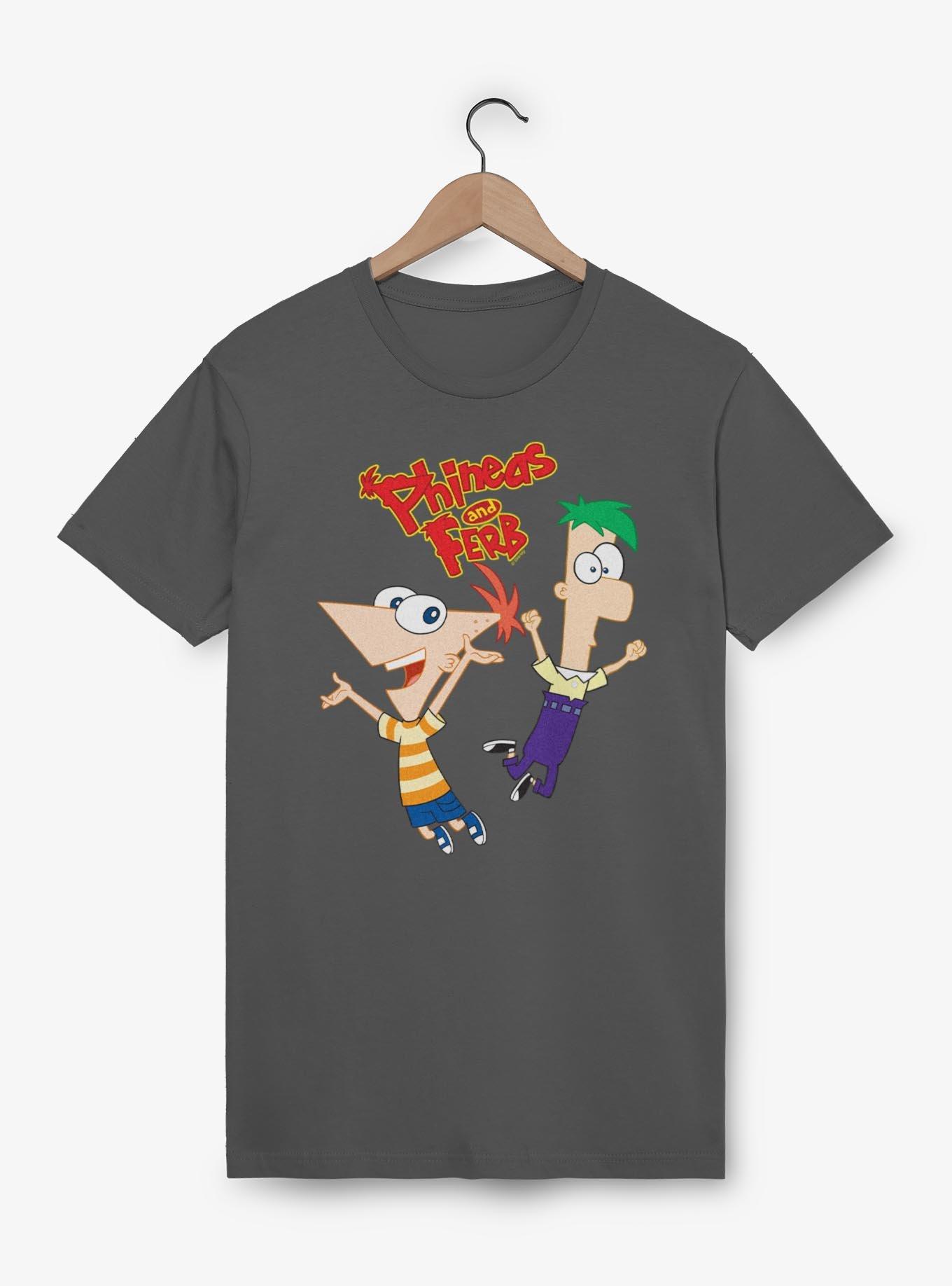 Disney Phineas and Ferb Jump! T-Shirt, CHARCOAL, hi-res