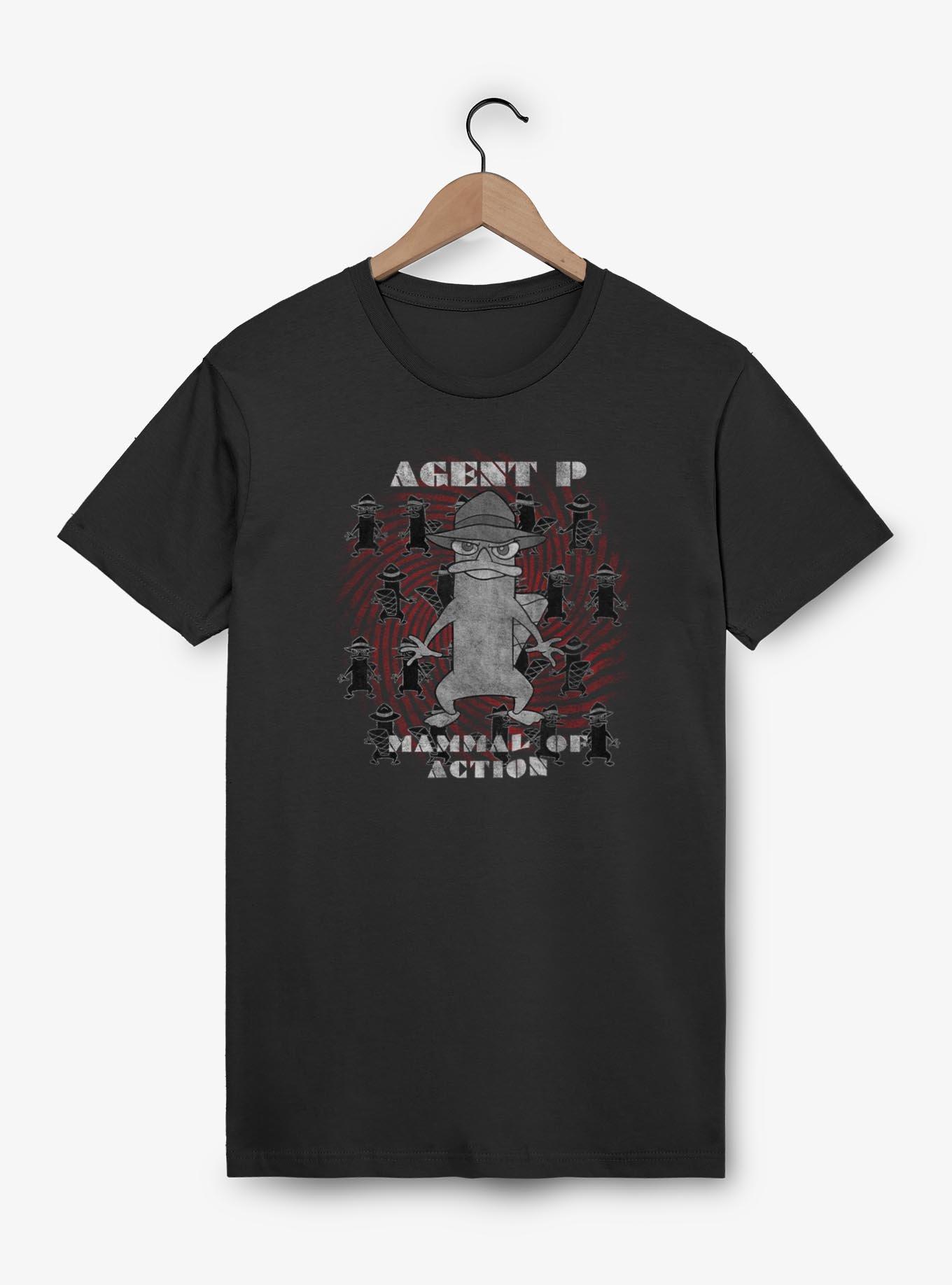 Disney Phineas and Ferb Agent P Mammal Of Action T-Shirt, BLACK, hi-res