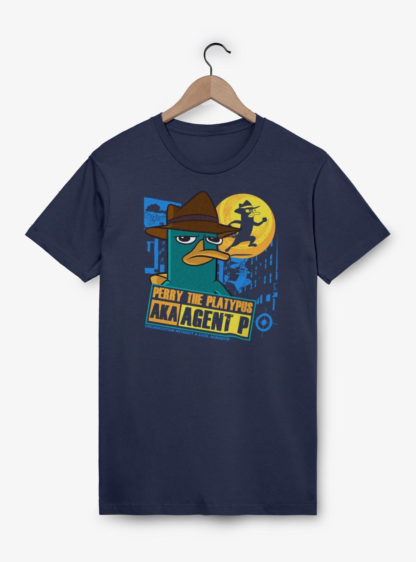 Disney Phineas and Ferb Perry The Platypus AKA Agent P T-Shirt, NAVY, hi-res