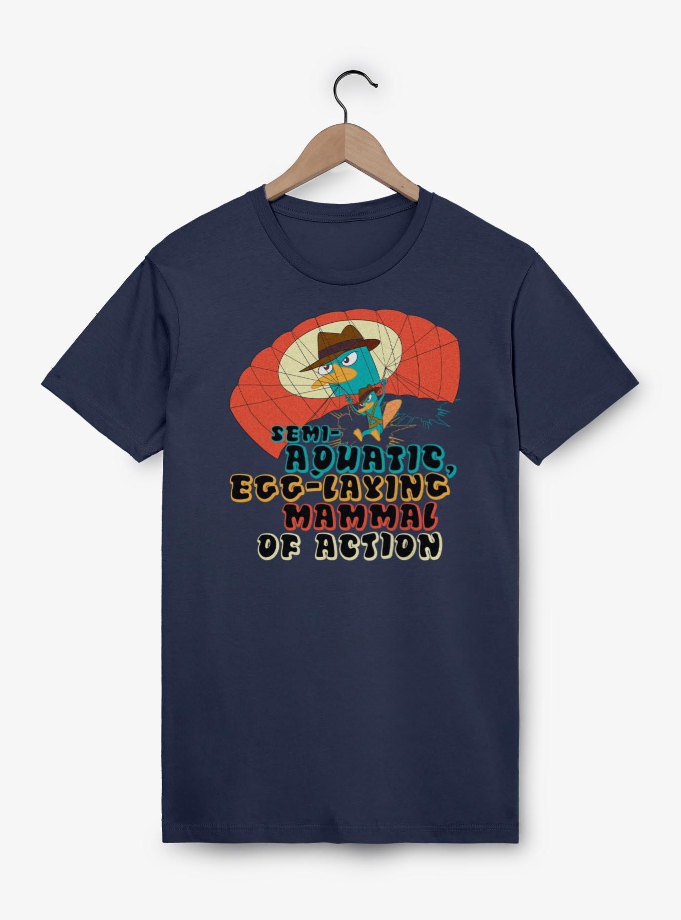 Disney Phineas and Ferb Paratrooper Agent P T-Shirt, NAVY, hi-res