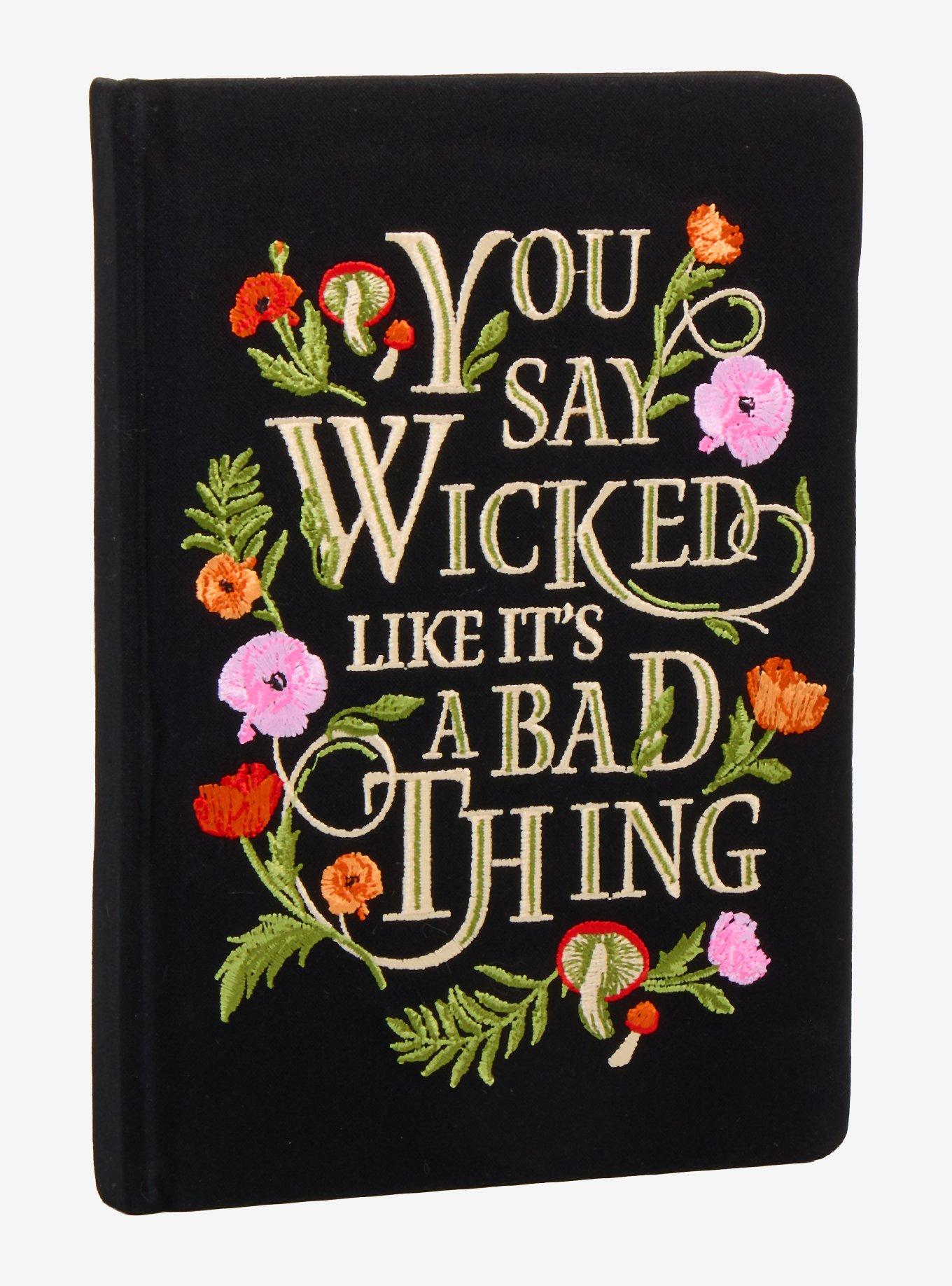 Wicked Embroidered Journal, , hi-res