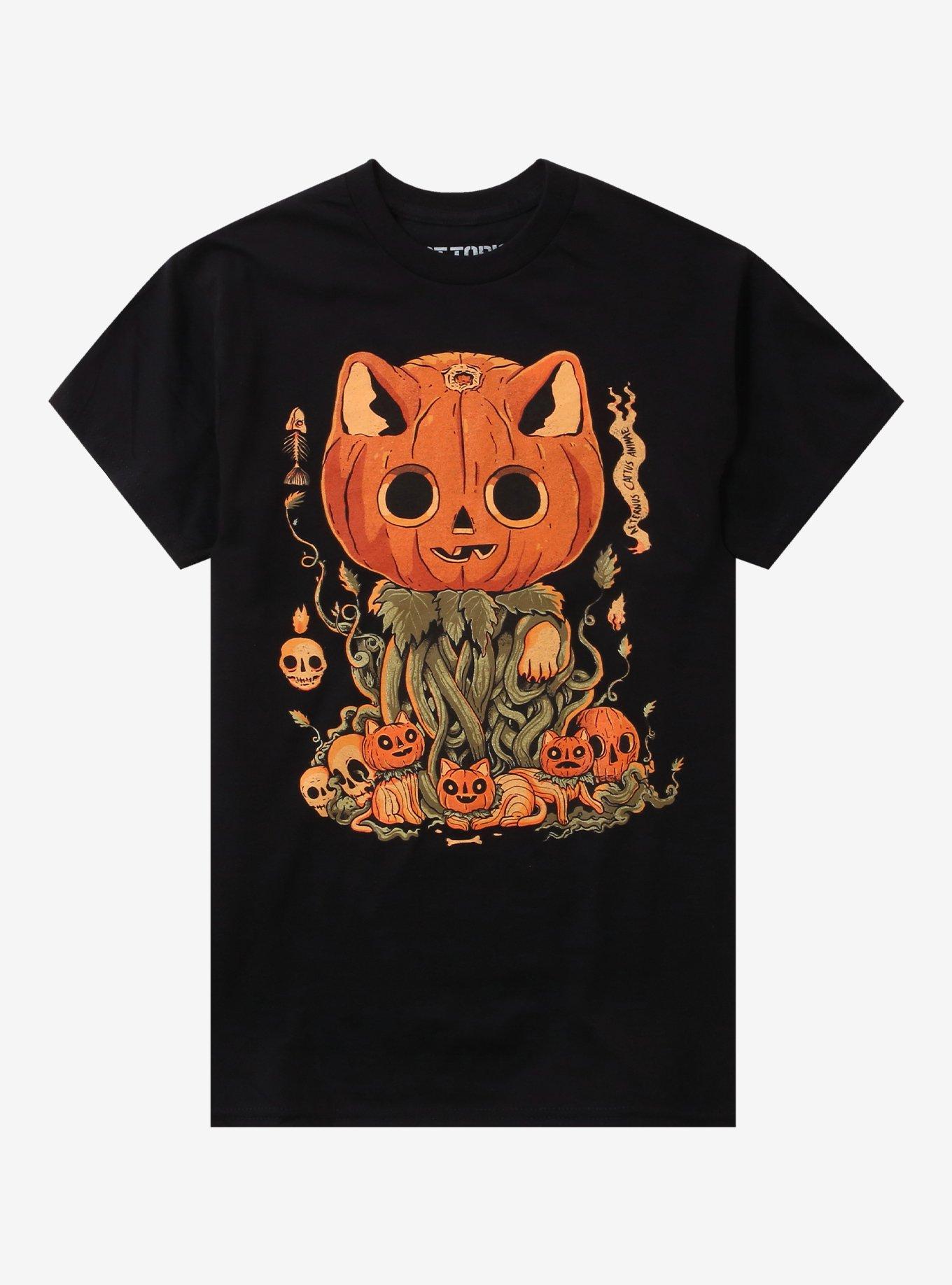 Cat-O'-Lanterns T-Shirt By PPMid, , hi-res