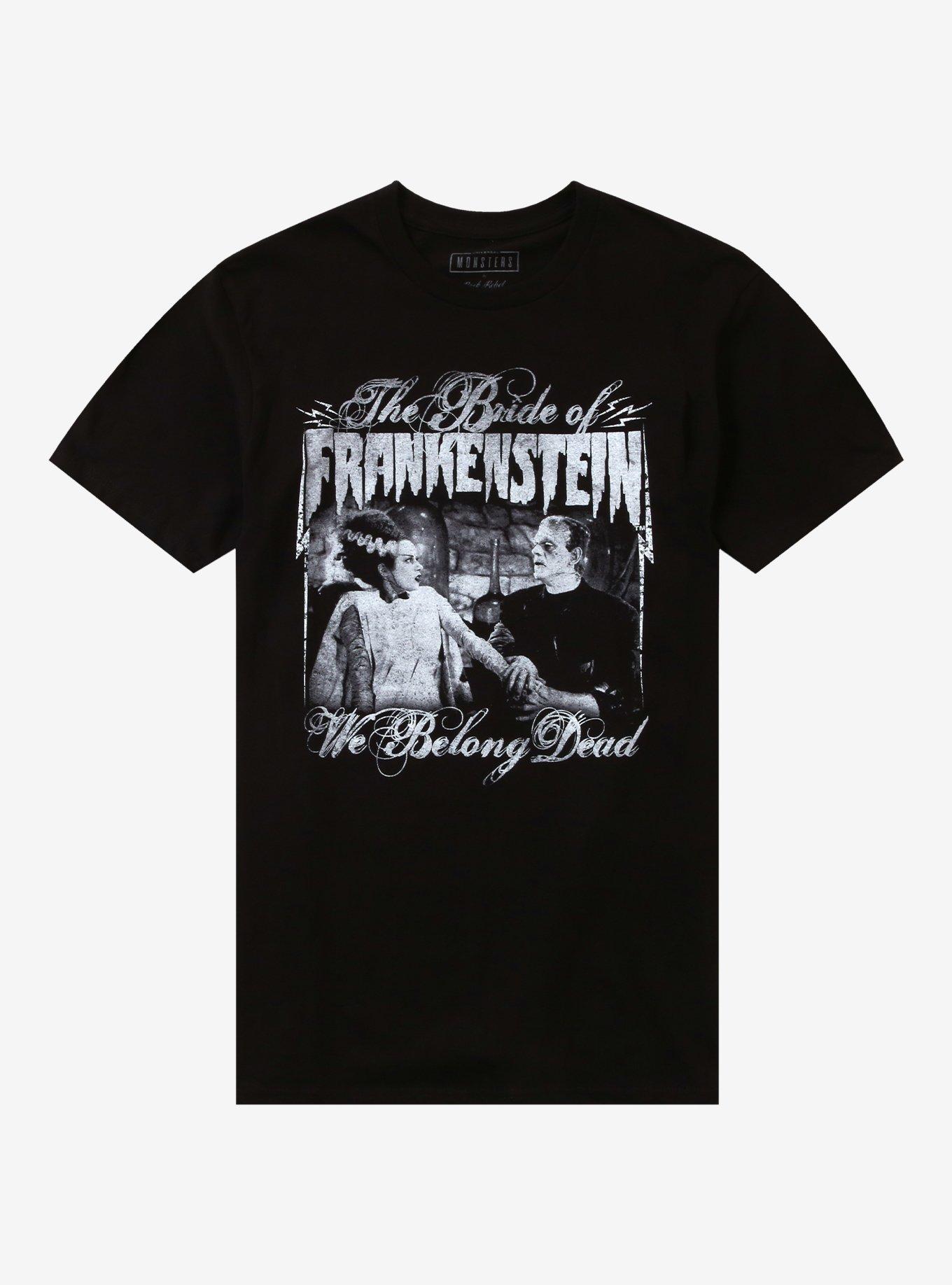 Rock Rebel Universal Monsters The Bride Of Frankenstein Belong Dead T-Shirt, , hi-res