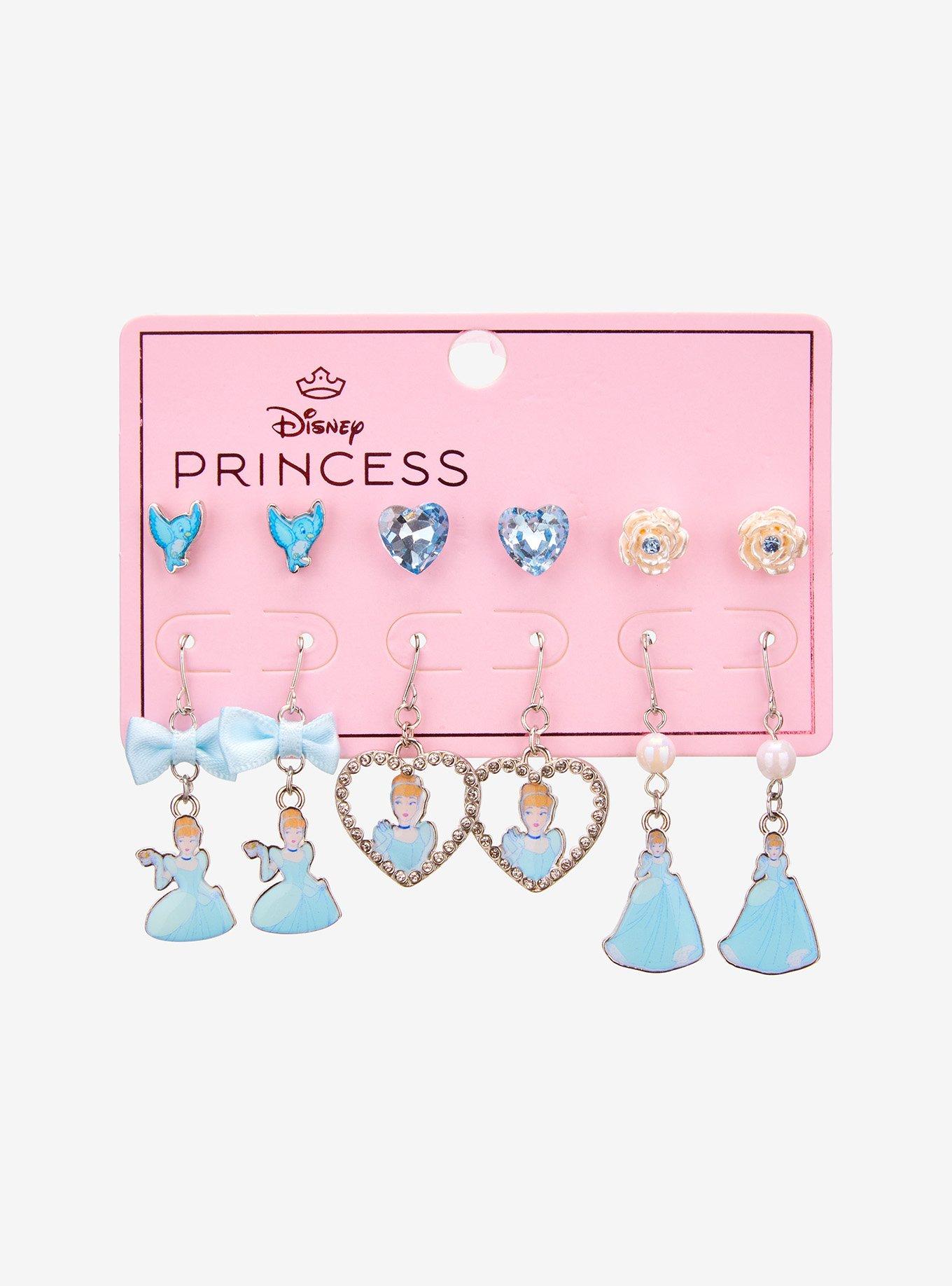 Disney Cinderella Icons Earring Set - BoxLunch Exclusive, , hi-res