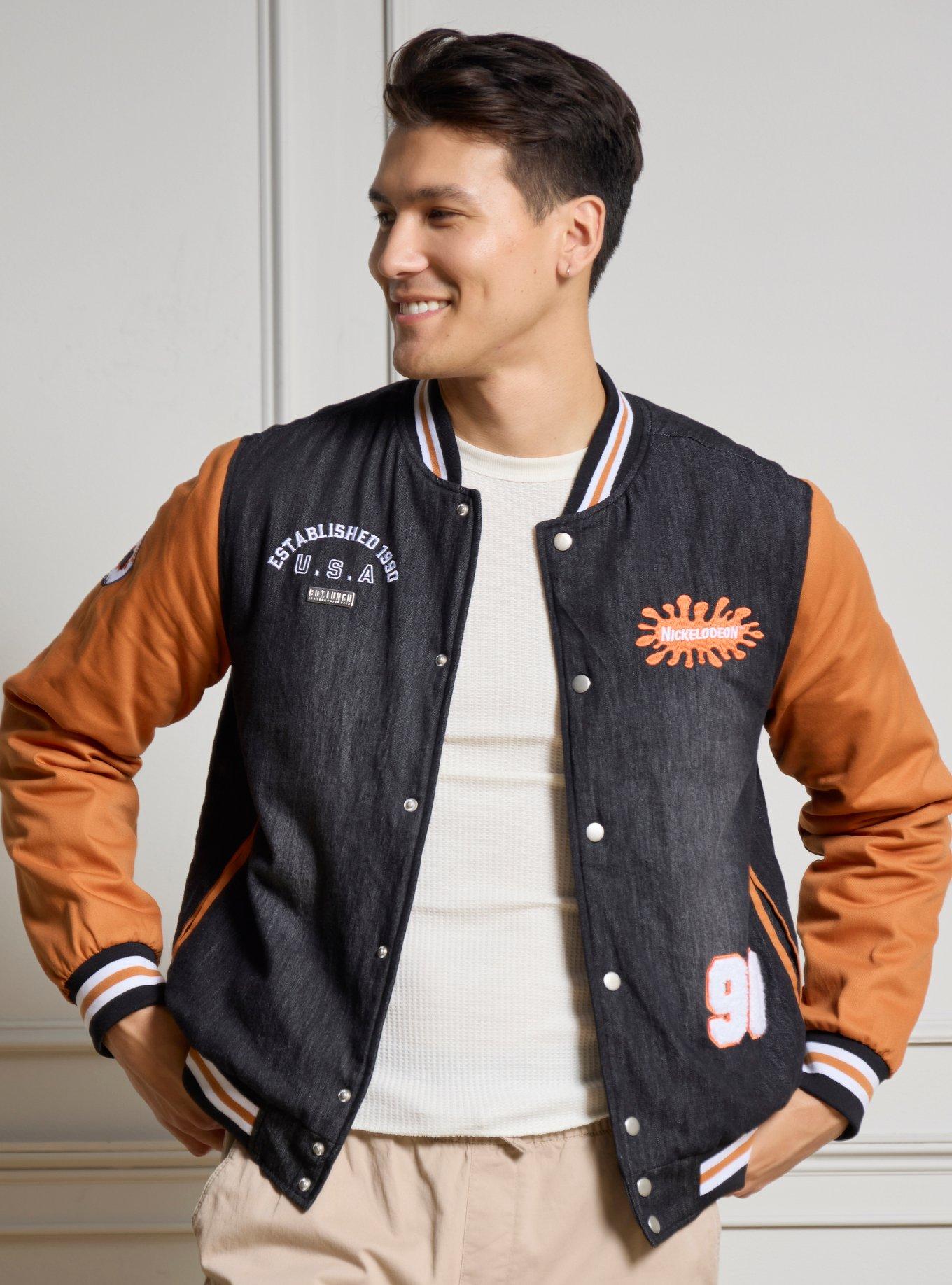 Nickelodeon Studios Denim Varsity Jacket (BoxLunch 10th Anniversary) — BoxLunch Exclusive