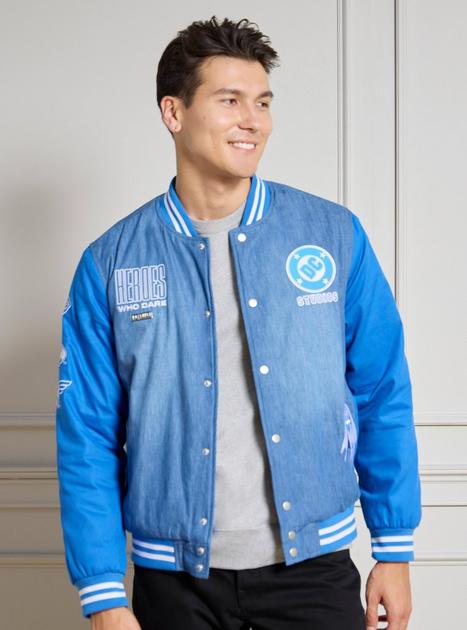 DC Studios Denim Varsity Jacket (BoxLunch 10th Anniversary