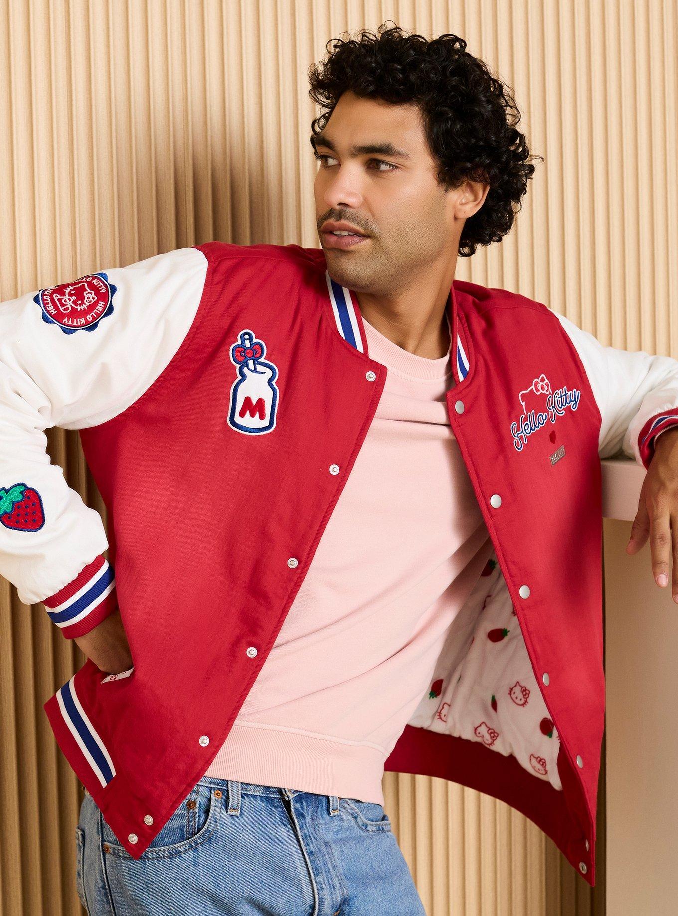 Sanrio Denim Varsity Jacket (BoxLunch 10th Anniversary) - BoxLunch Exclusive, , hi-res