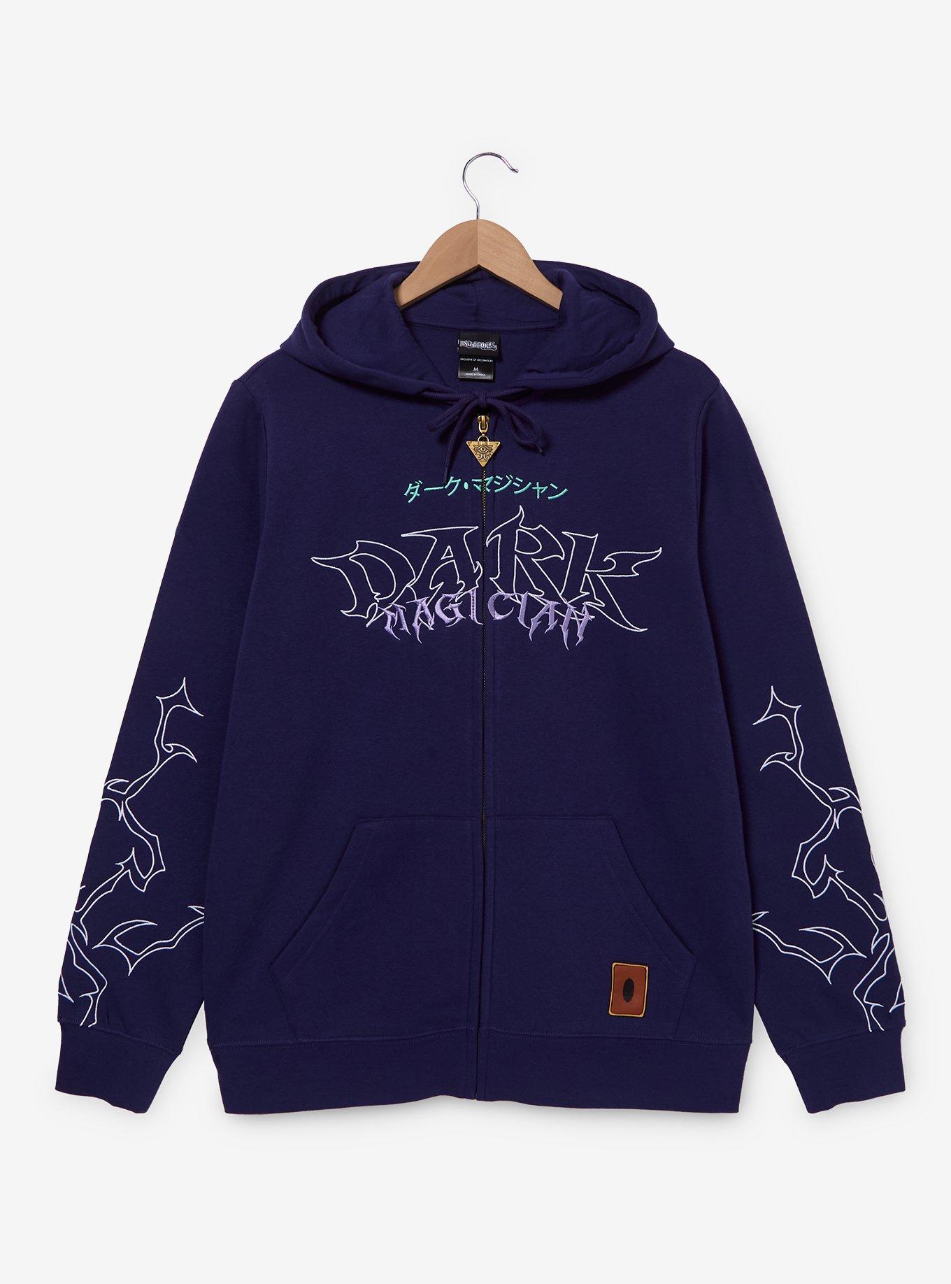 Yu-Gi-Oh! Dark Magician Embroidered Zippered Hoodie - BoxLunch Exclusive, , hi-res