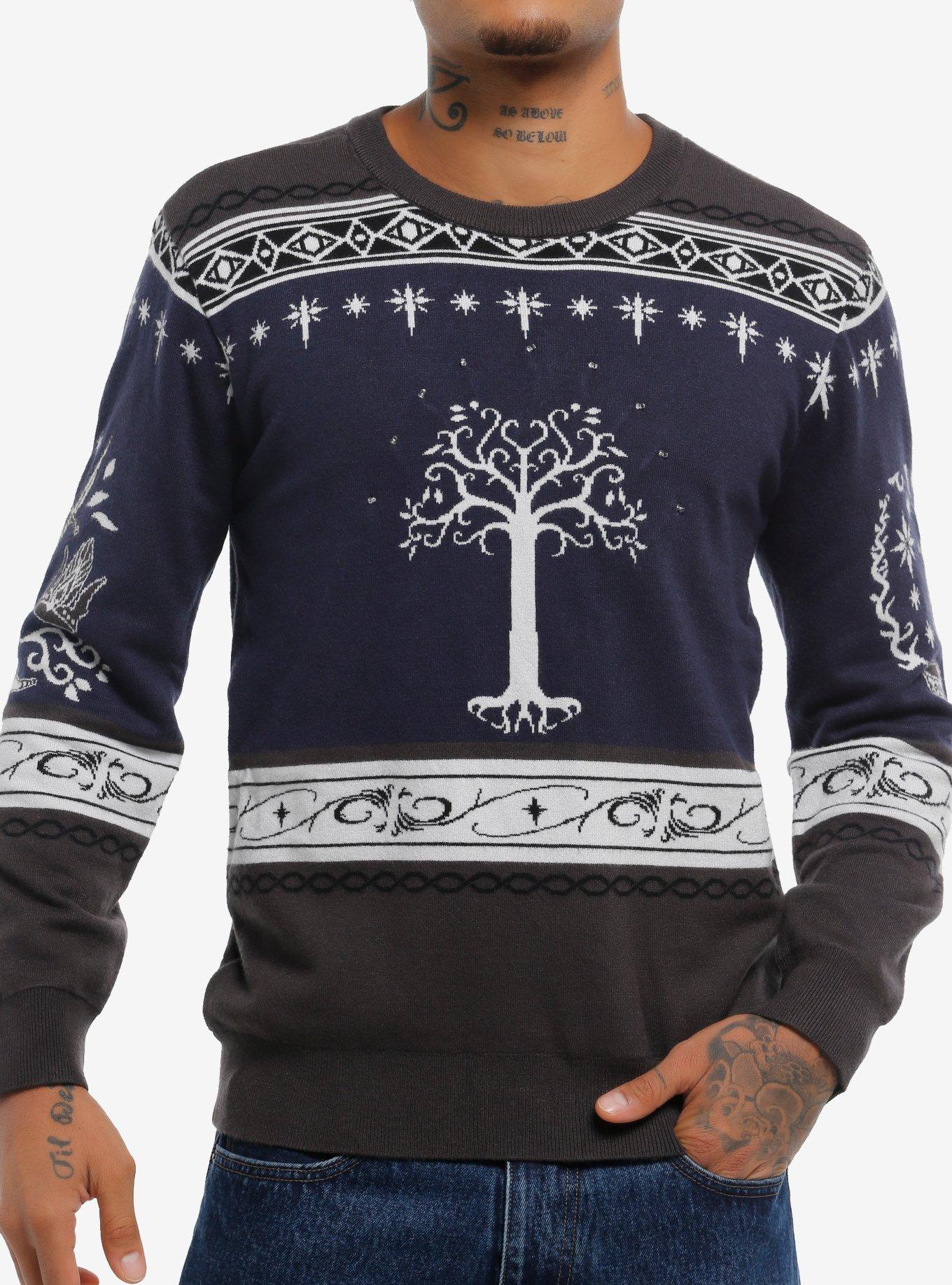 Our Universe The Lord Of The Rings Tree Of Gondor Light-Up Holiday Sweater Our Universe Exclusive, , hi-res