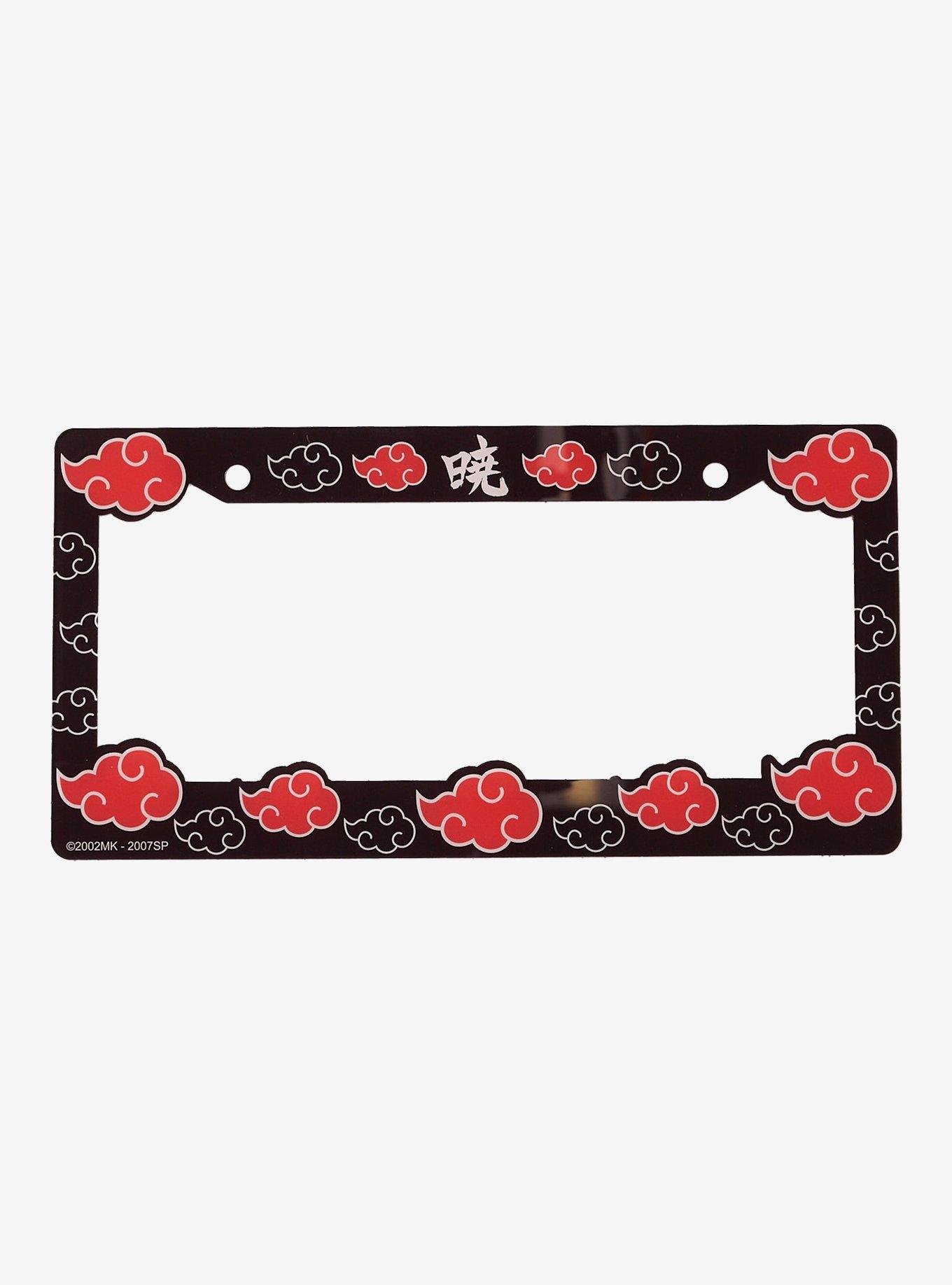Naruto Shippuden Akatsuki Clouds License Plate Frame — BoxLunch Exclusive, , hi-res