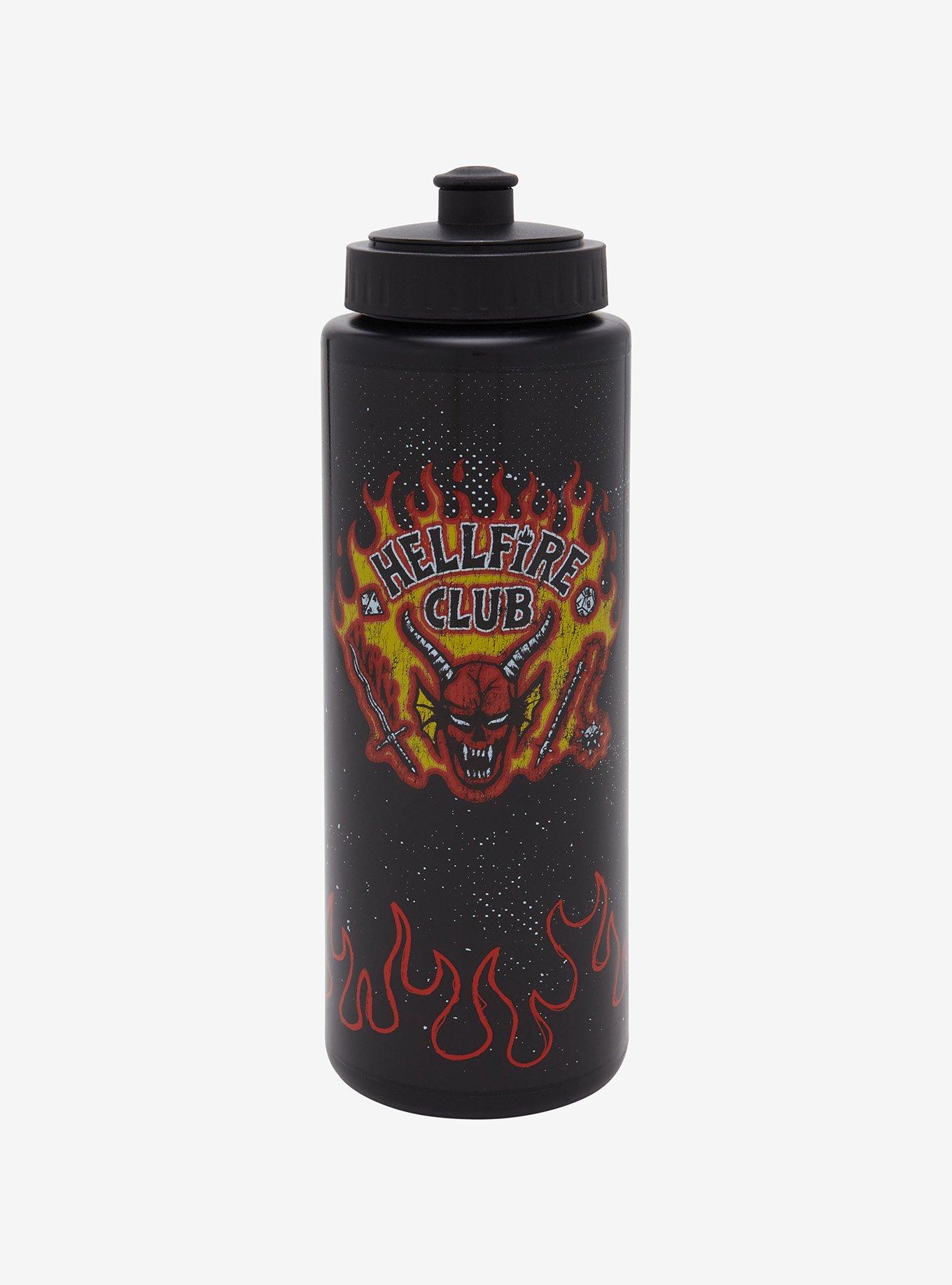 Stranger Things Hellfire Club Logo Squeeze Water Bottle - BoxLunch Exclusive, , hi-res