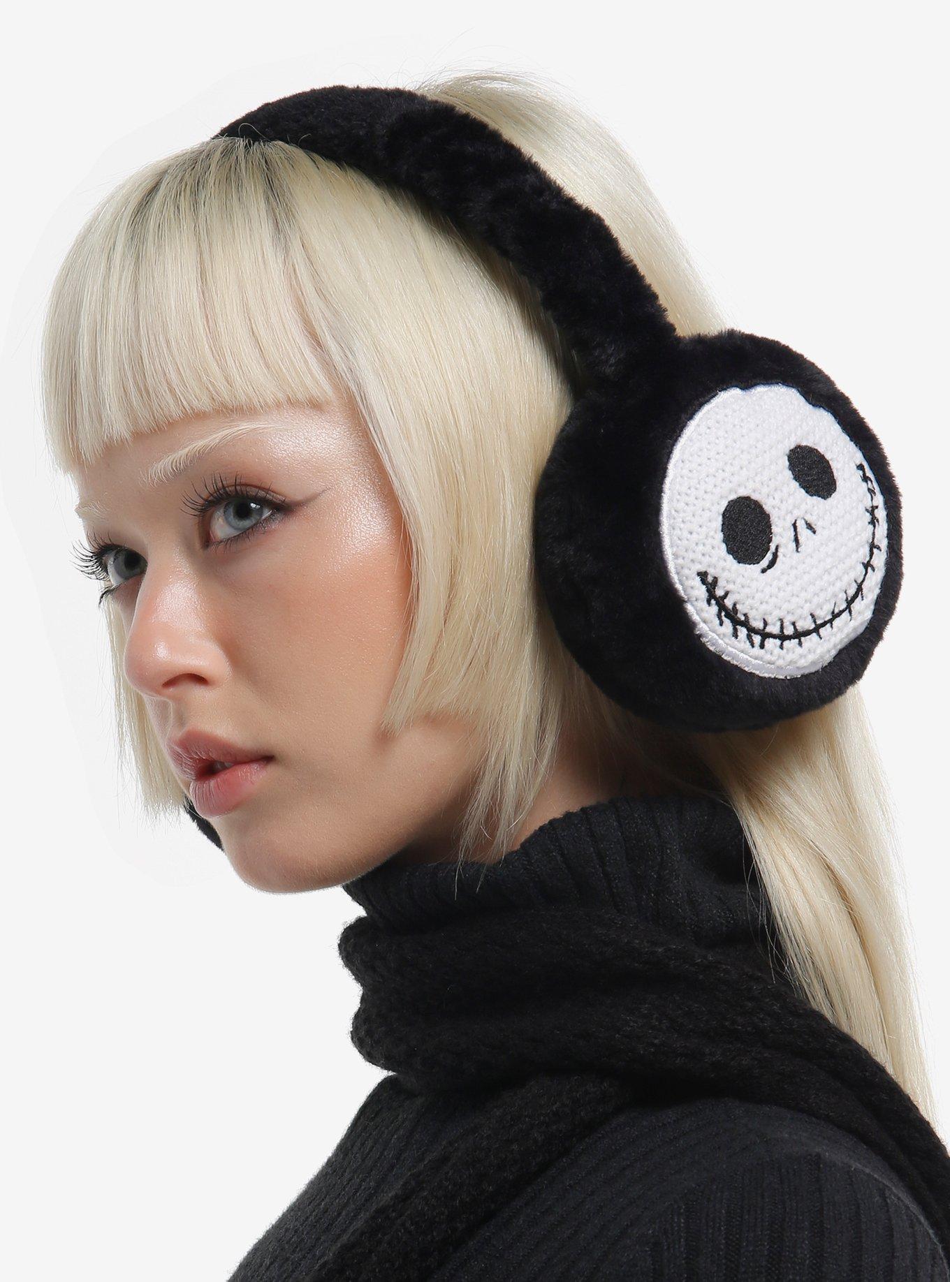 The Nightmare Before Christmas Jack Fuzzy Earmuffs, , hi-res