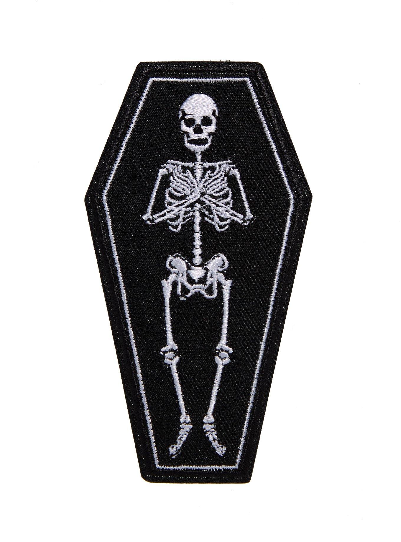 Skeleton Coffin Patch, , hi-res