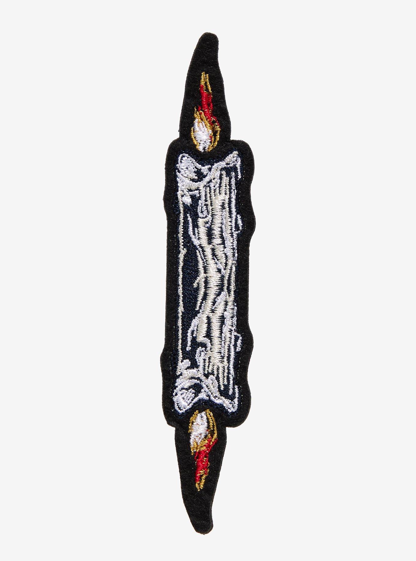 Double Burning Candle Patch, , hi-res