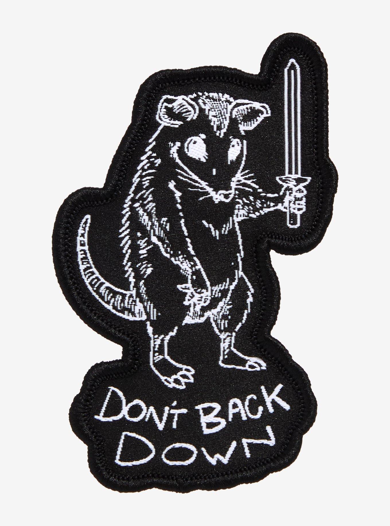 Possum Don't Back Down Patch, , hi-res