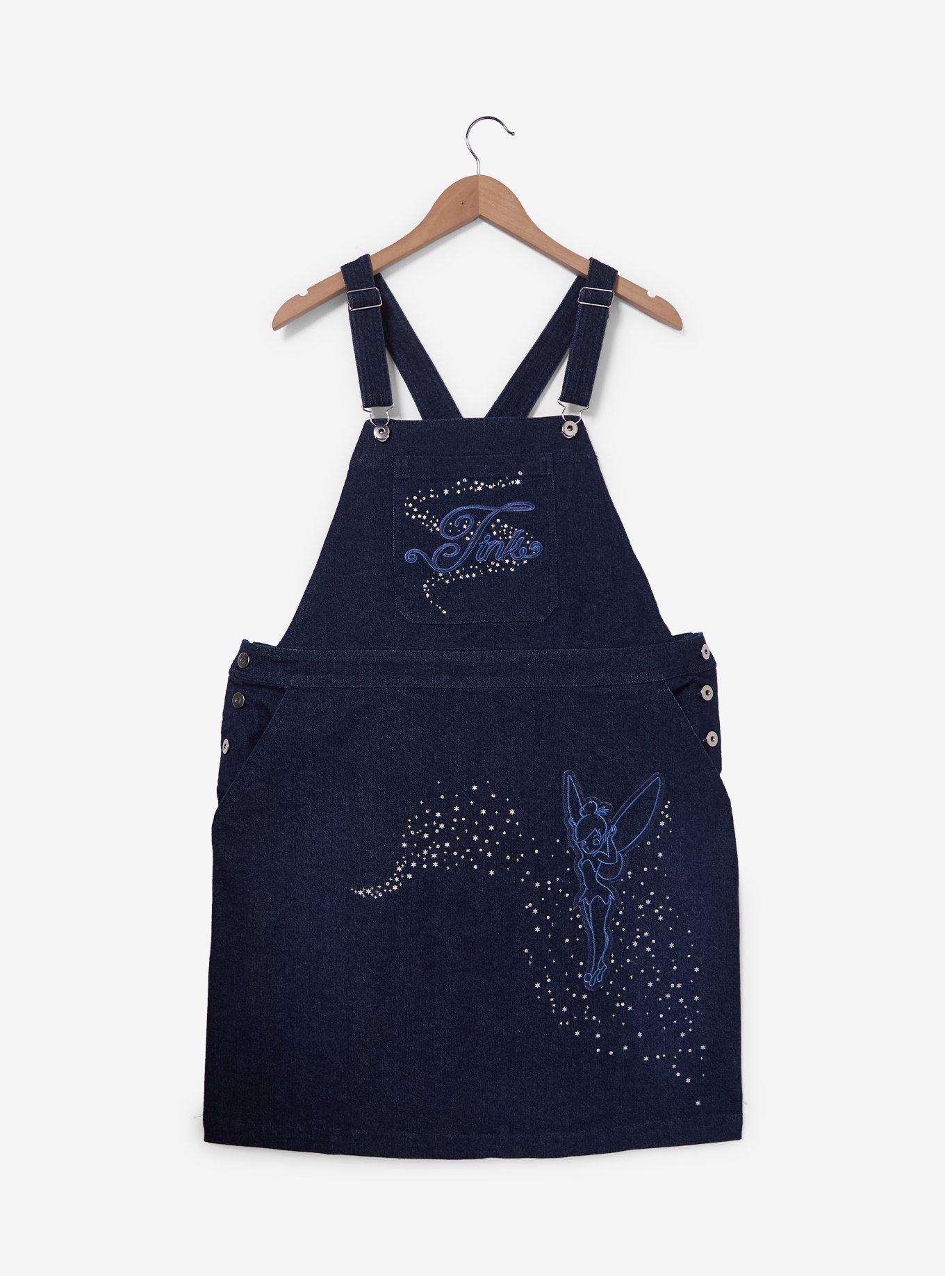 Disney Peter Pan Tinker Bell Sparkle Plus Size Overall Dress &mdash; BoxLunch Exclusive, , hi-res