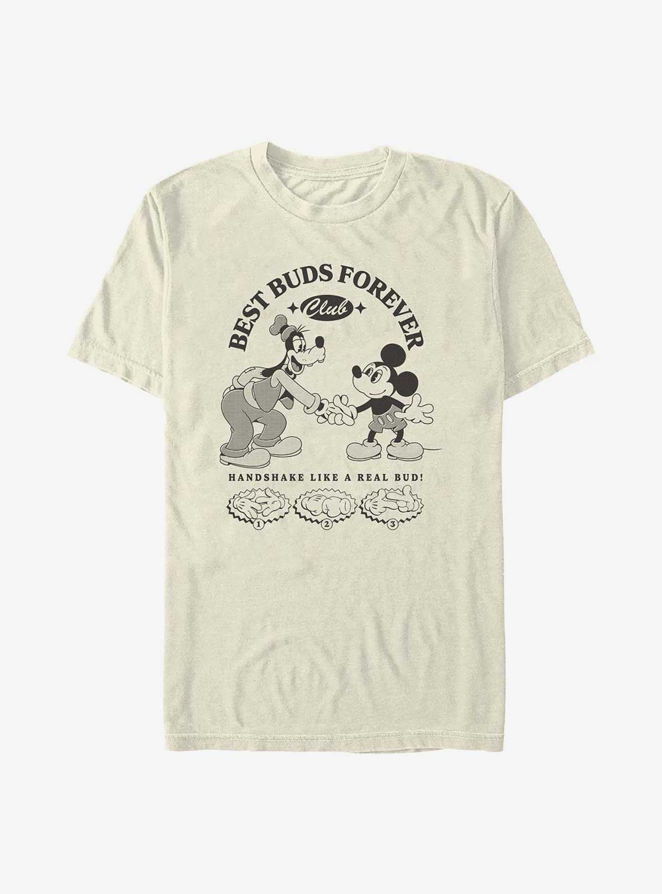Disney Mickey Mouse Best Buds Forever Garment Dye T-Shirt, IVORY, hi-res