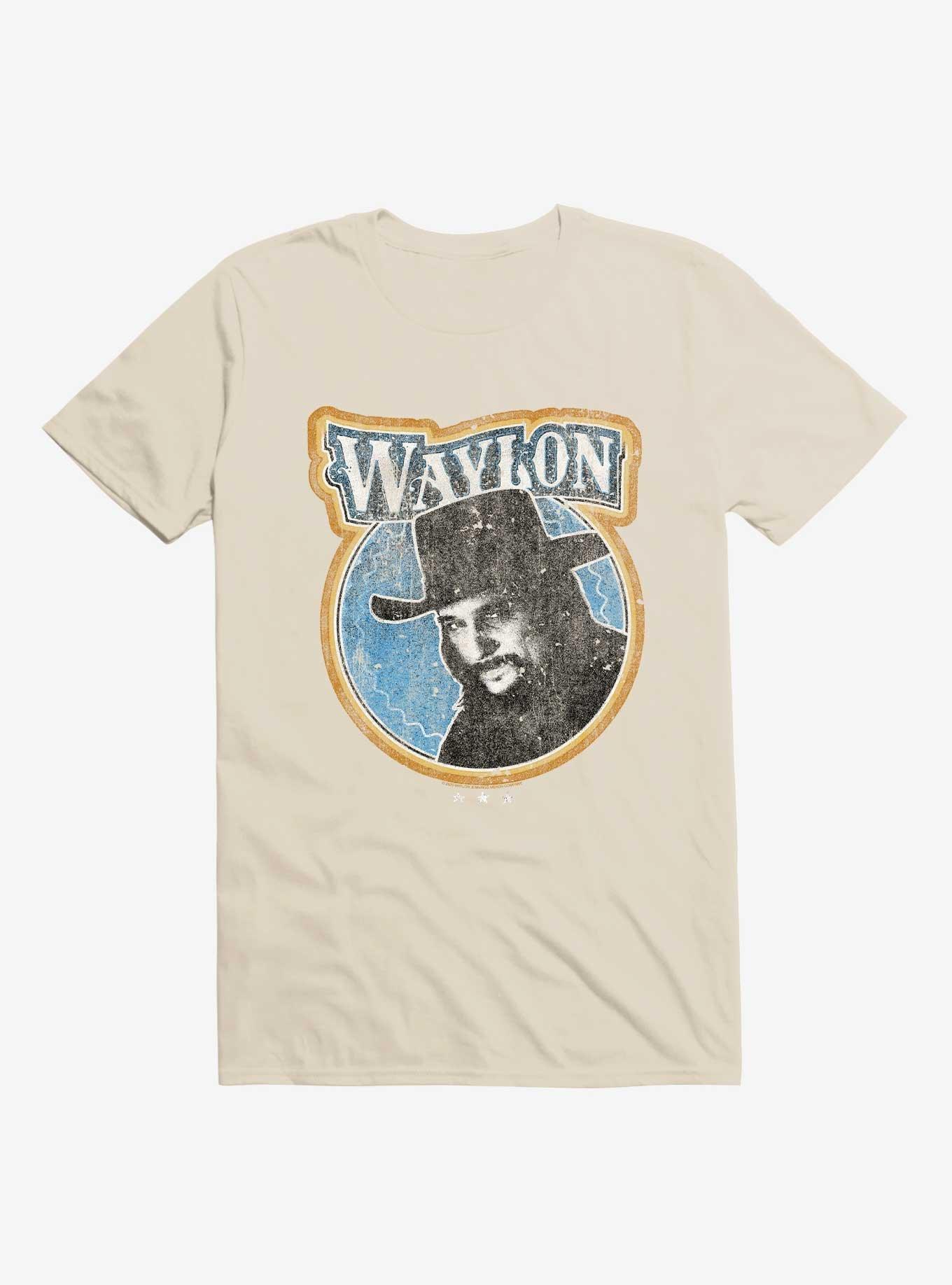 Waylon Jennings Portrait T-Shirt, NATURAL, hi-res