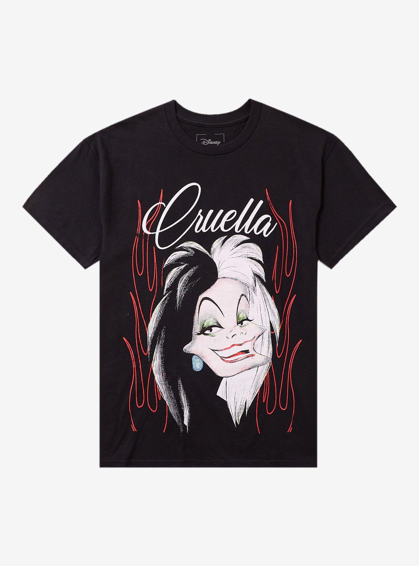 Disney Cruella De Vil Flames T-Shirt, , hi-res