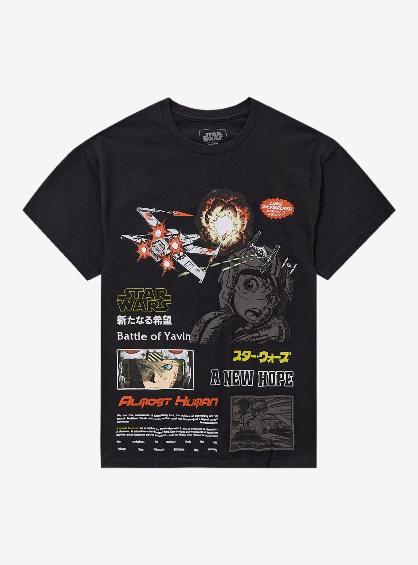 Star Wars Manga Battle Of Yavin Two-Sided T-Shirt By Almost Human, , hi-res