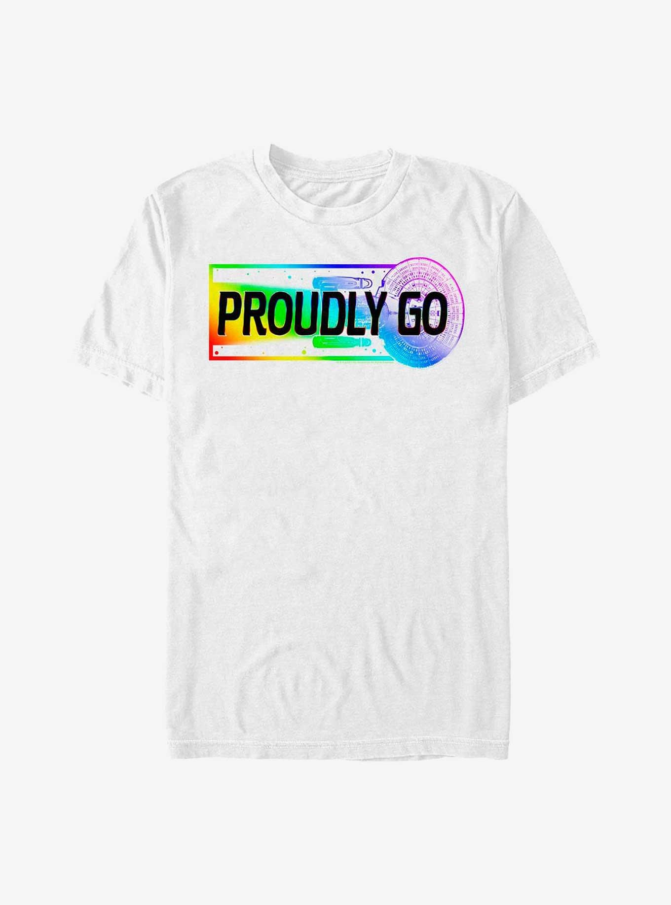 Star Trek Proudly Go T-Shirt, WHITE, hi-res