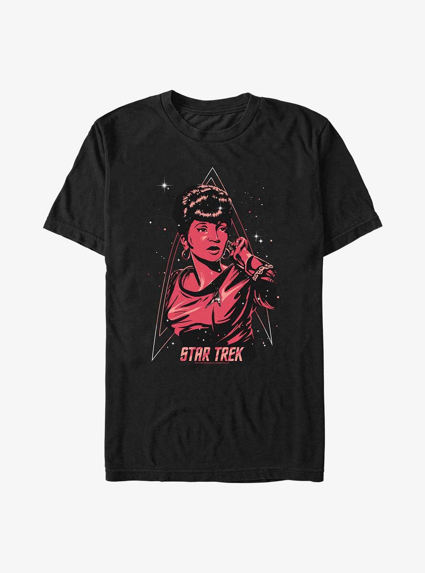 Star Trek Uhura Celestial Reflection T-Shirt, BLACK, hi-res
