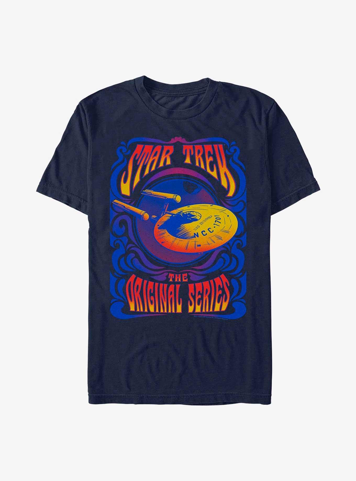 Star Trek Psychedelic Startrek T-Shirt, , hi-res