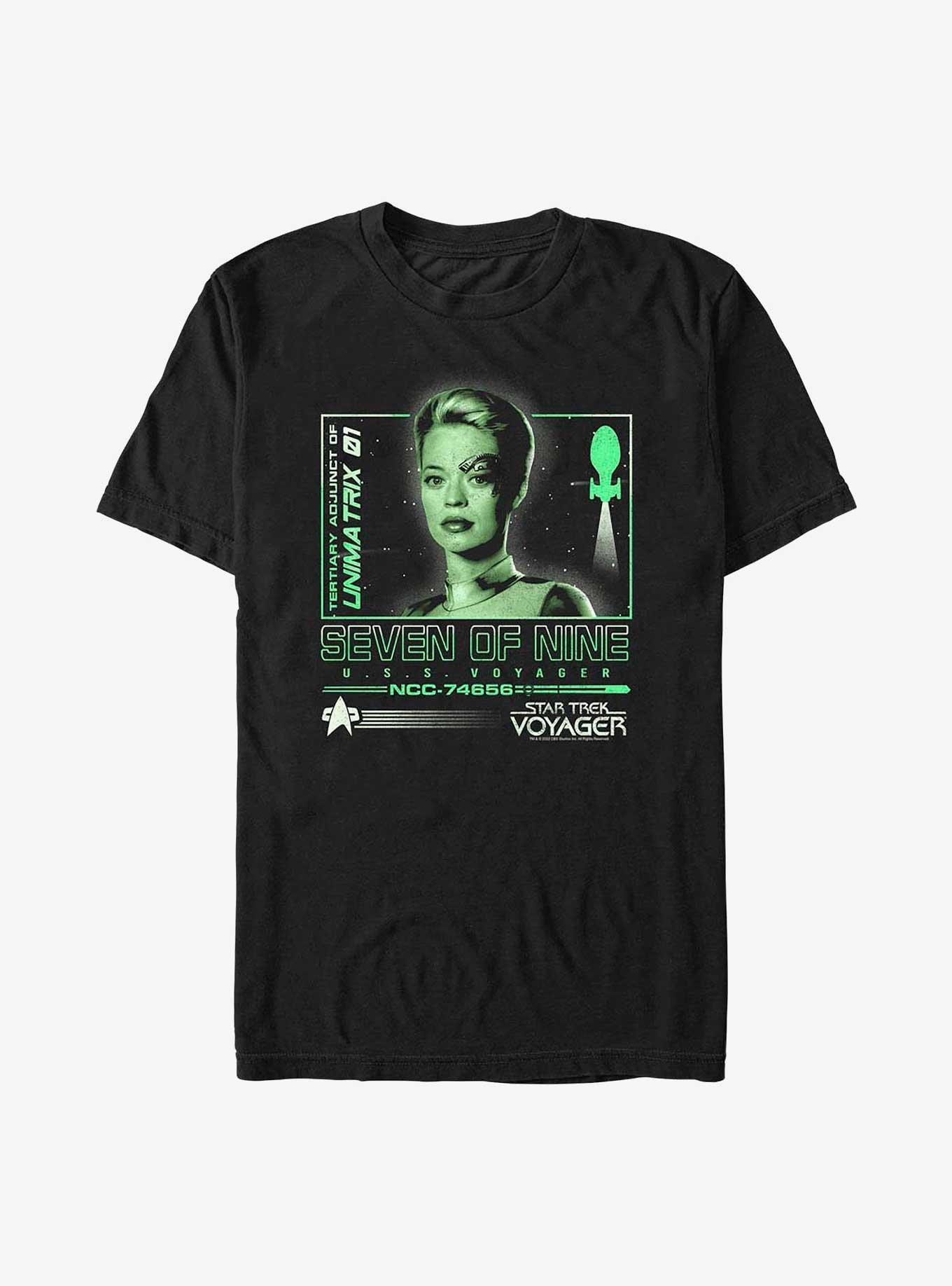 Star Trek Seven Of Nine Infographic T-Shirt, BLACK, hi-res