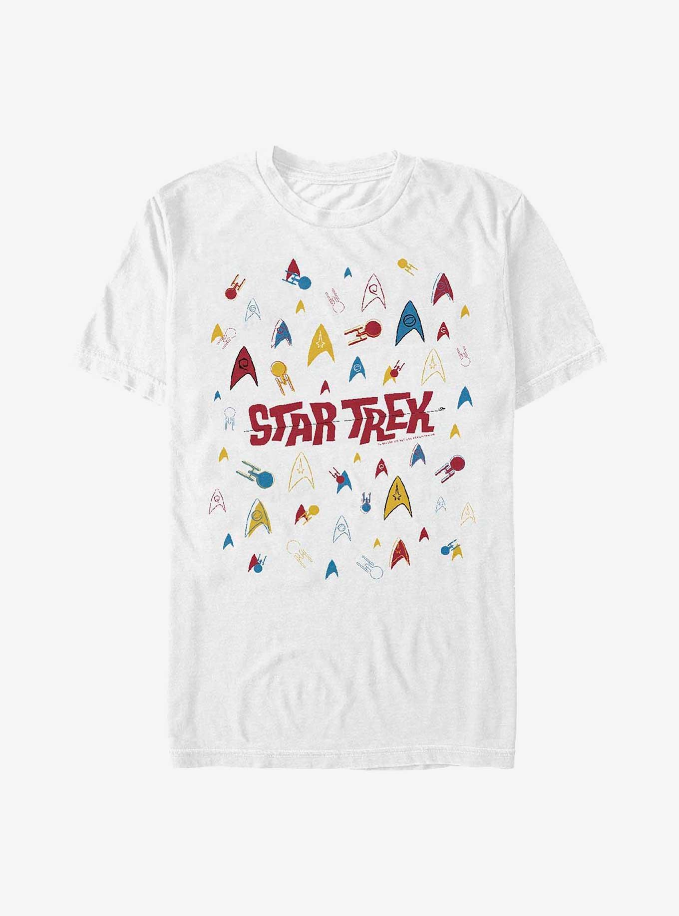 Star Trek Retro Logo Confetti T-Shirt, , hi-res