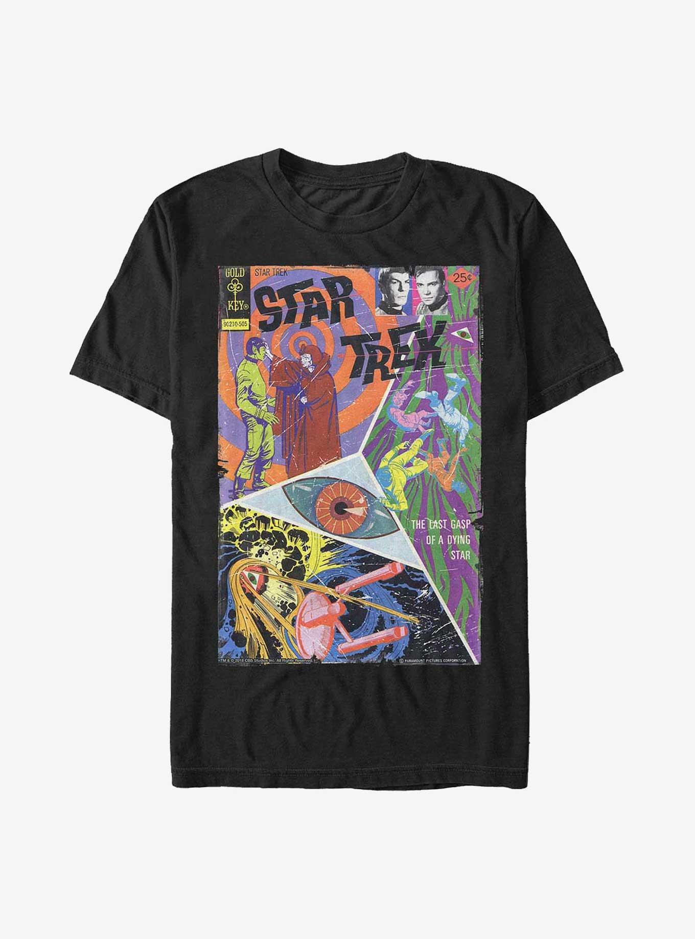 Star Trek Trippy Comic T-Shirt, BLACK, hi-res
