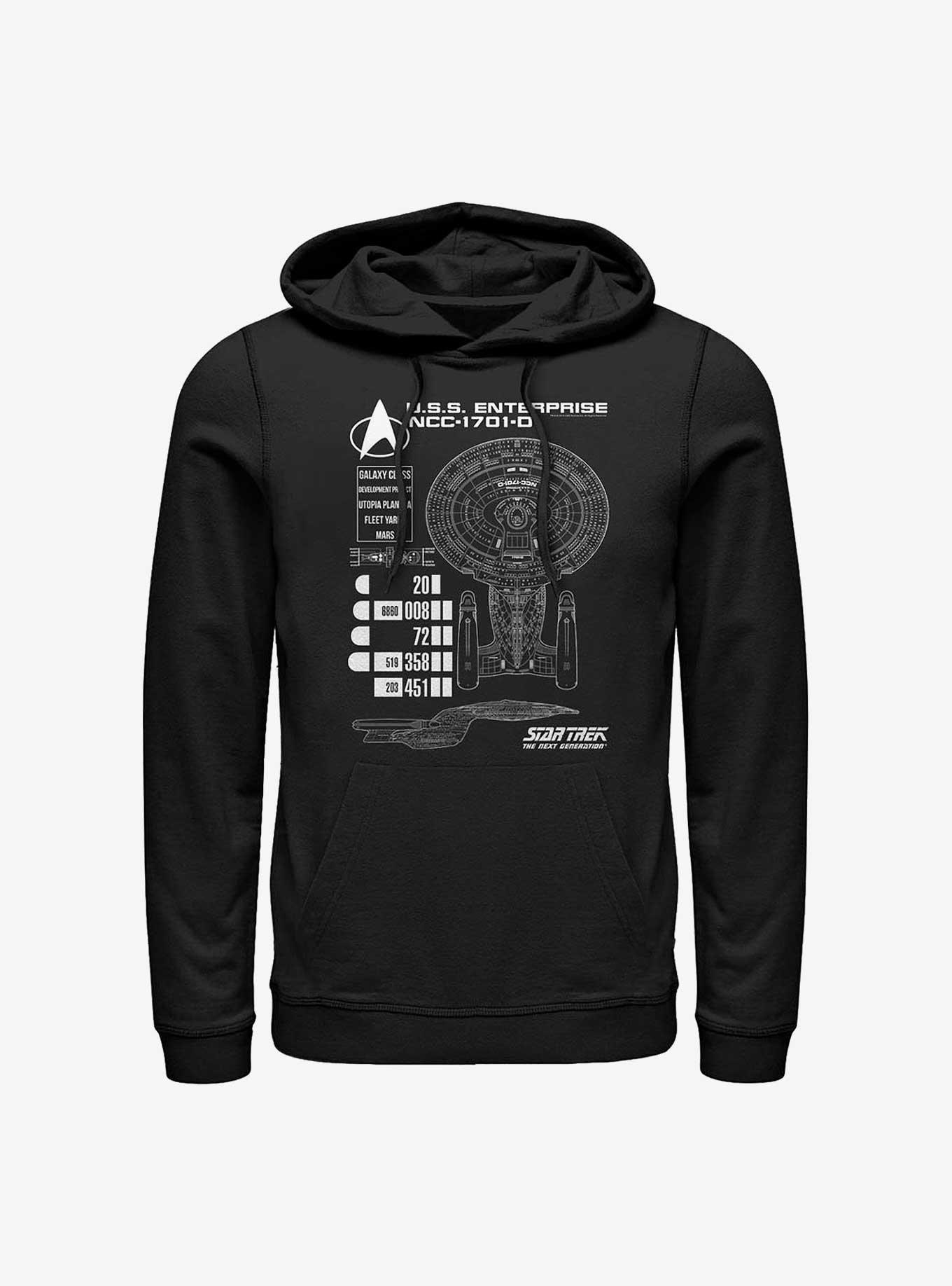Star Trek Ship Schematic Hoodie